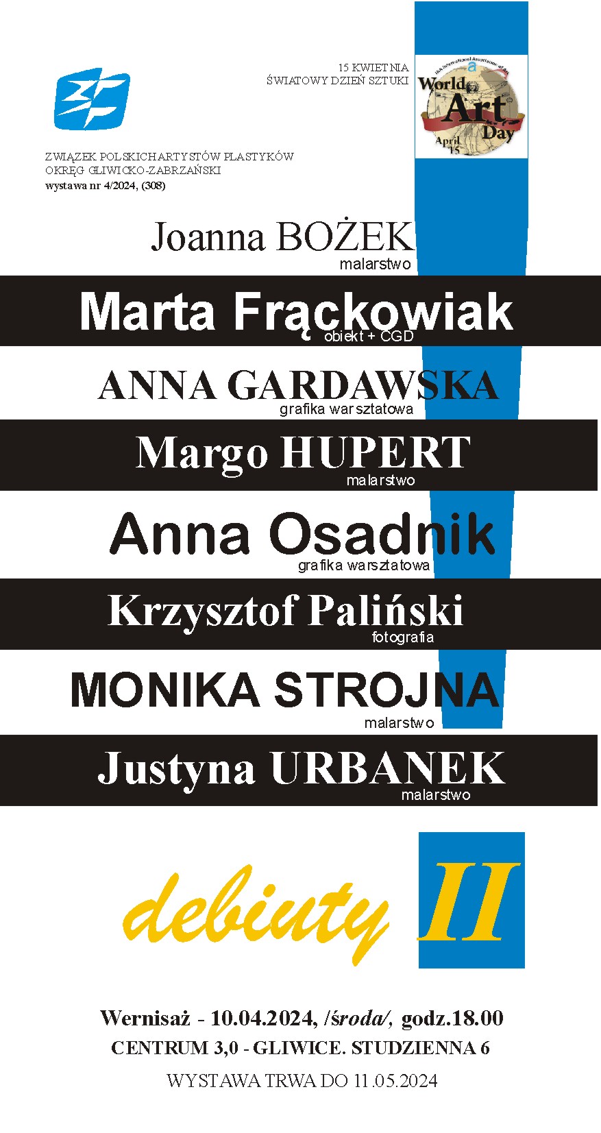 Fot. materiały organizatora Plakat z nazwiskami twórców