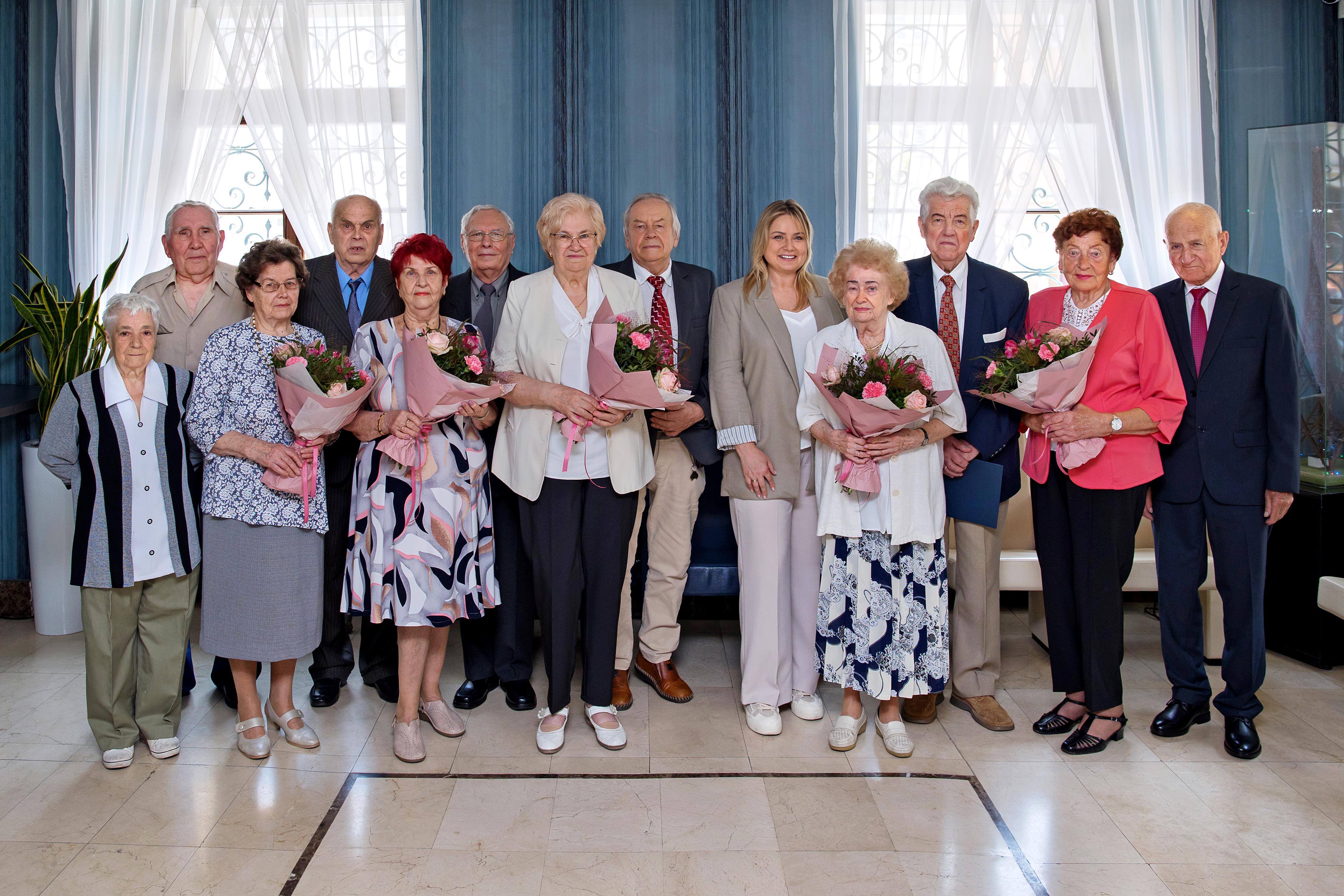 Fot. D.Nita-Garbiec/UM Gliwice Jubilaci i pani prezydent