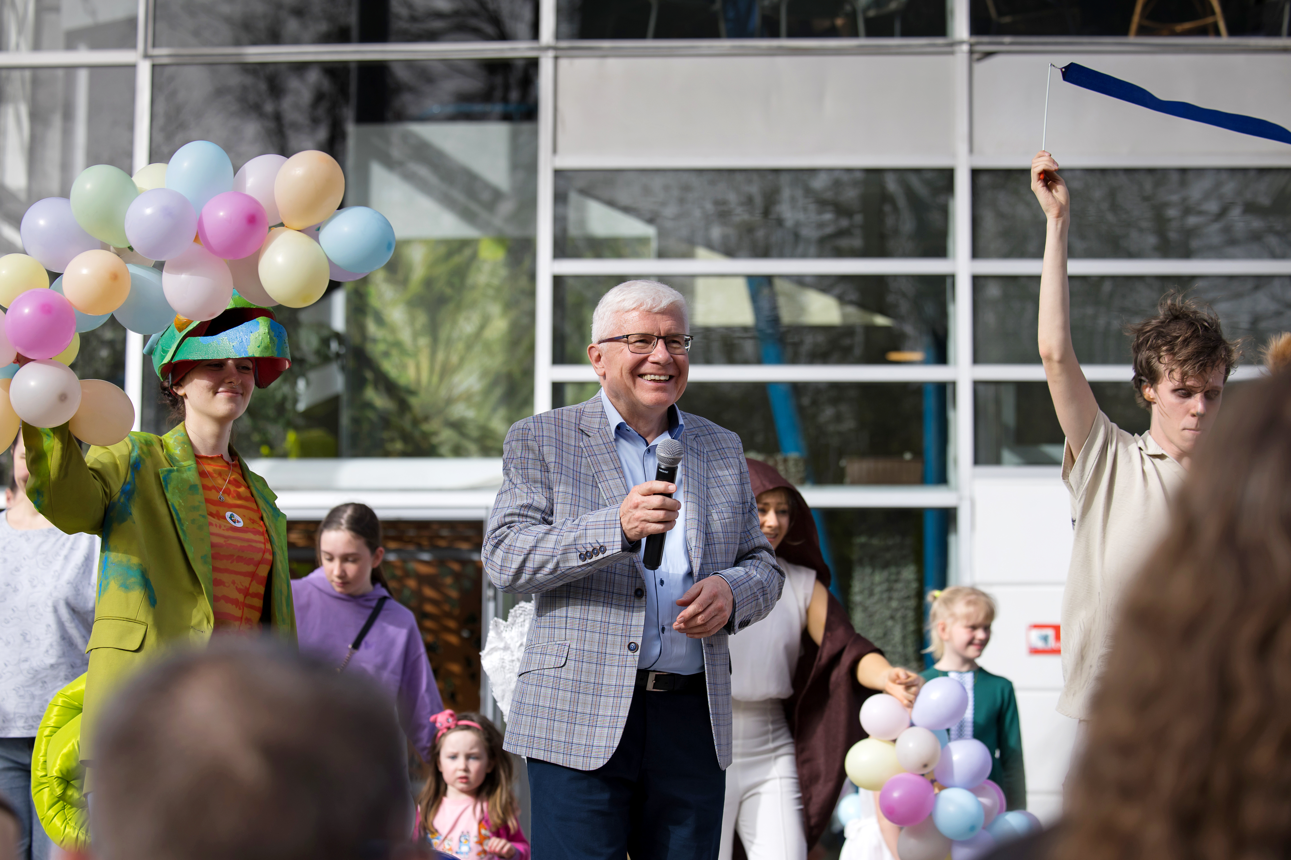 Fot. D.Nita-Garbiec/UM Gliwice prezydent Adam Neumann przy Palmiarni