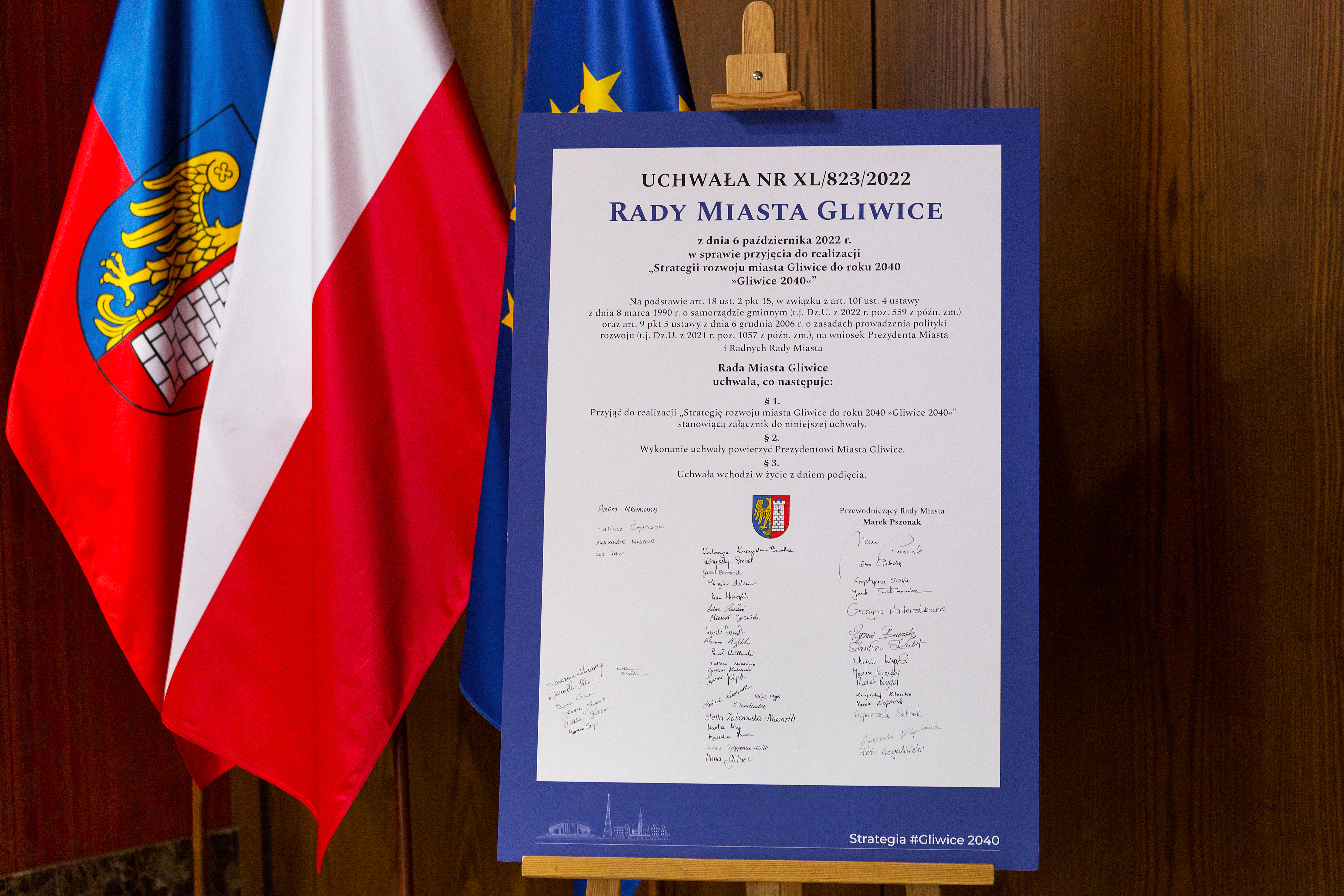fot. D. Nita-Garbiec/UM w Gliwicach podpisana uchwała Rady Miasta