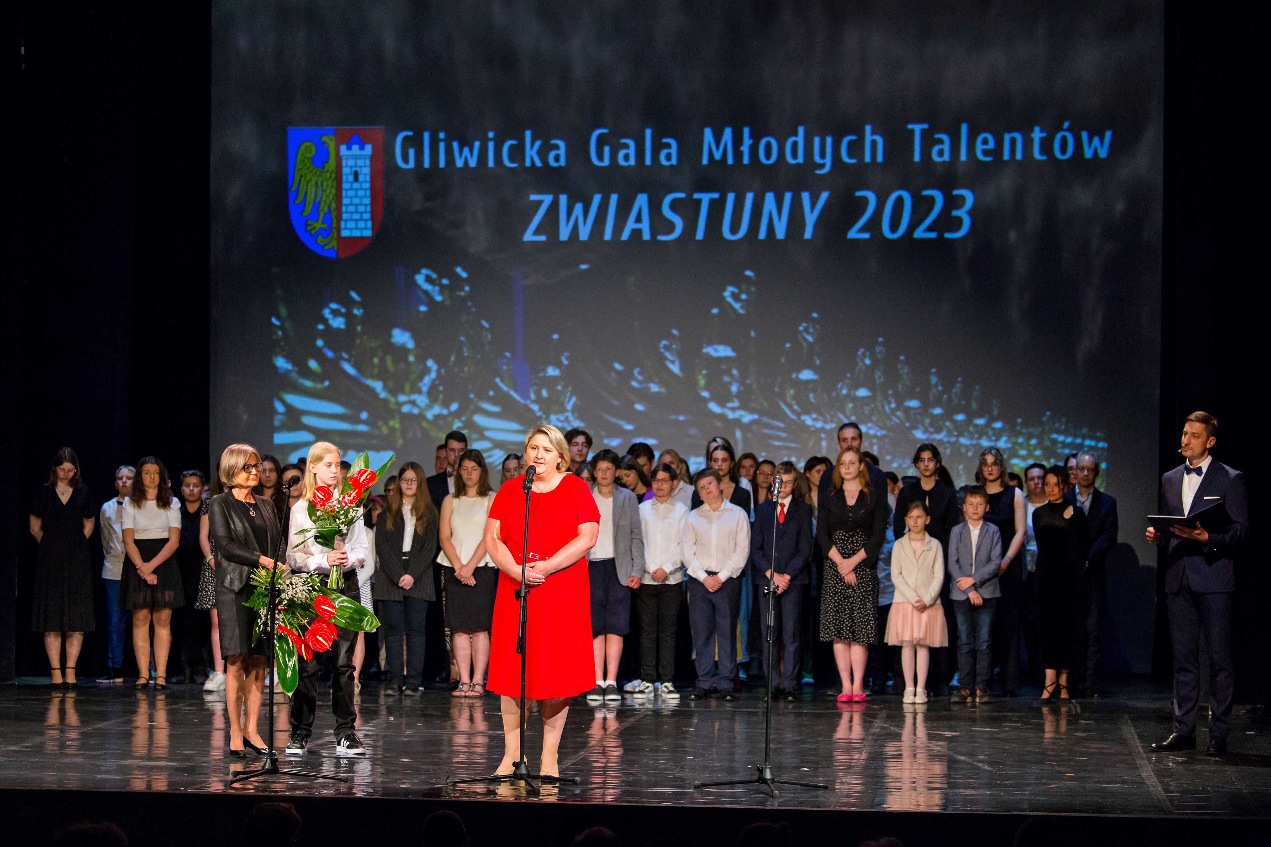 Fot. D. Nita-Garbiec/UM w Gliwicach Zastępczyni prezydenta przemawia