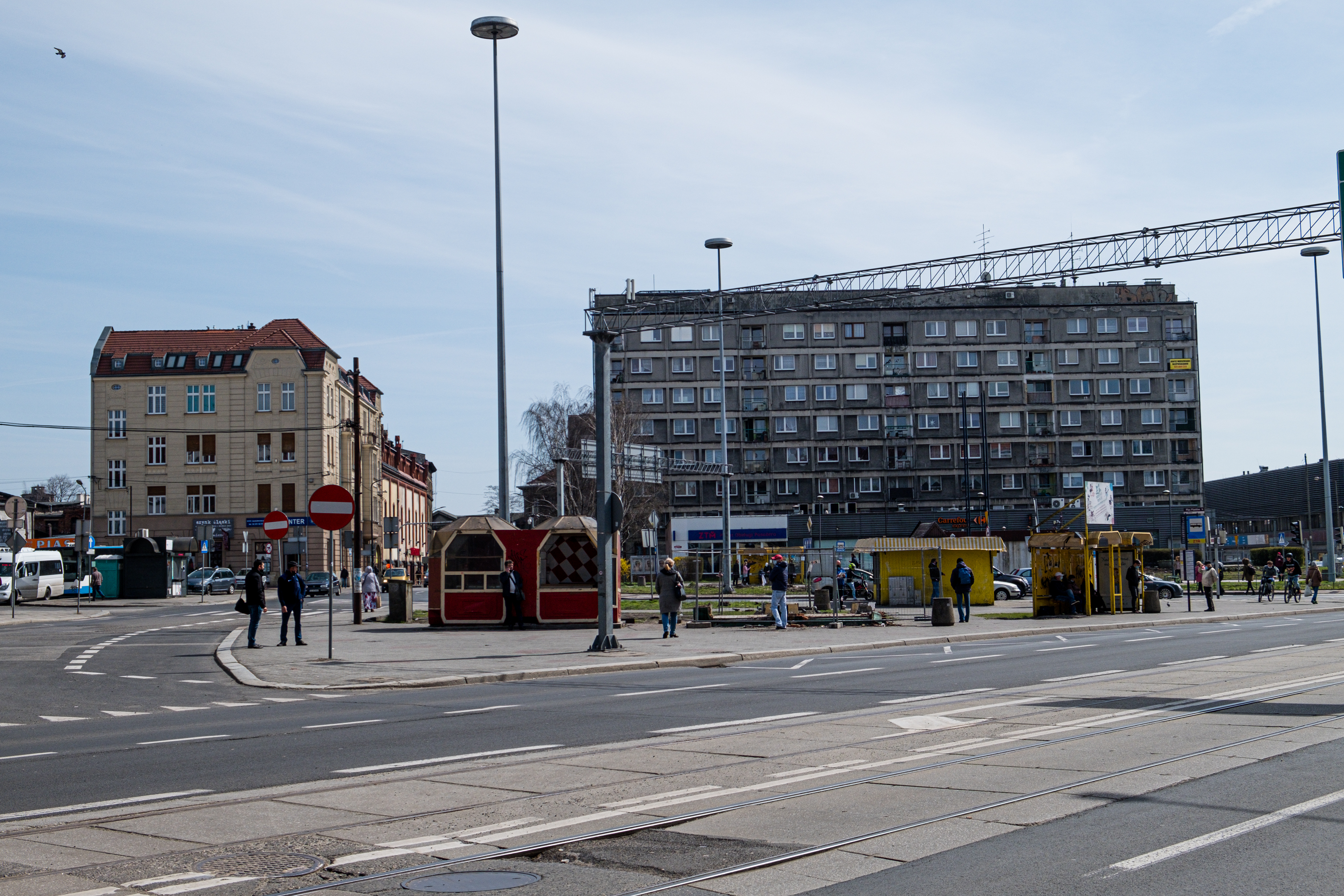 ... a tak było (fot. M. Buksa / UM w Gliwicach) plac Piastów przed przebudową