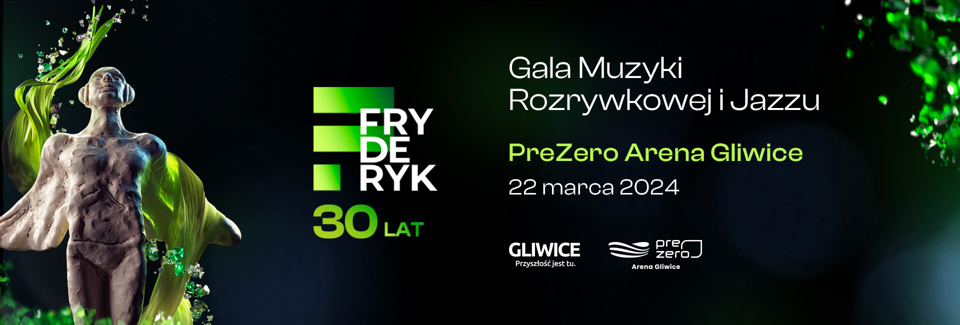 Fot. materiały organizatora Baner ze statuetką Fryderyka