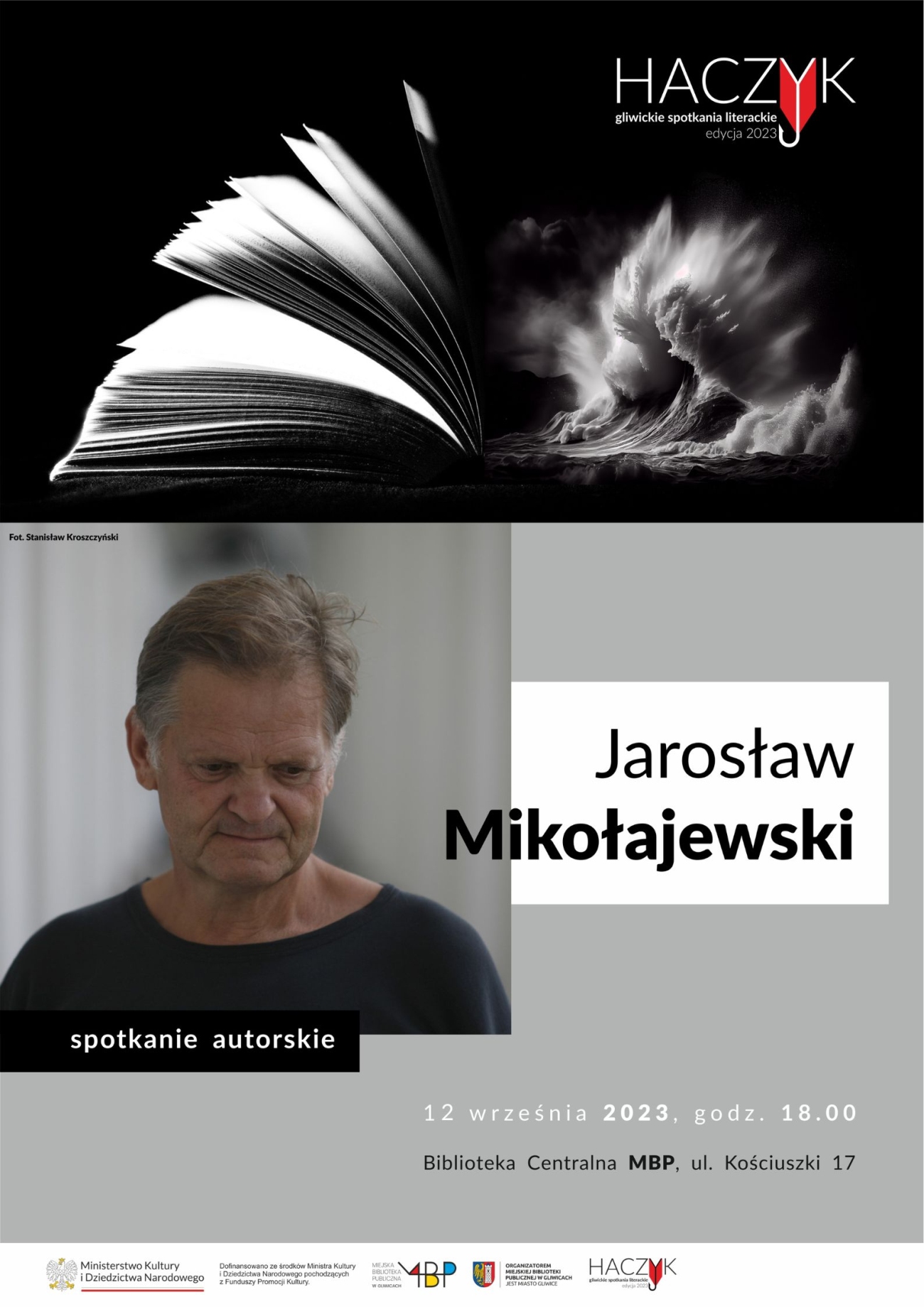 Fot. materiały organizatora Plakat promujacy spotkanie z Jarosławem Mikołajewskim