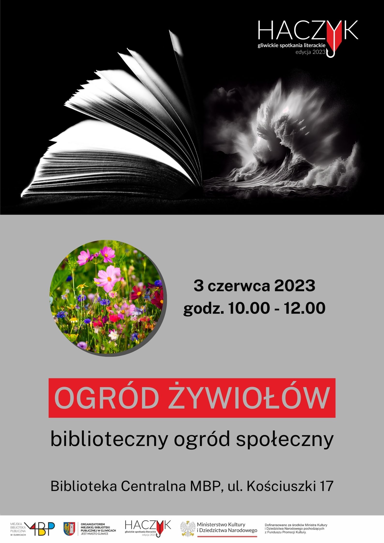 Fot. materiały organizatora Plakat promujący "Ogród żywiołów"