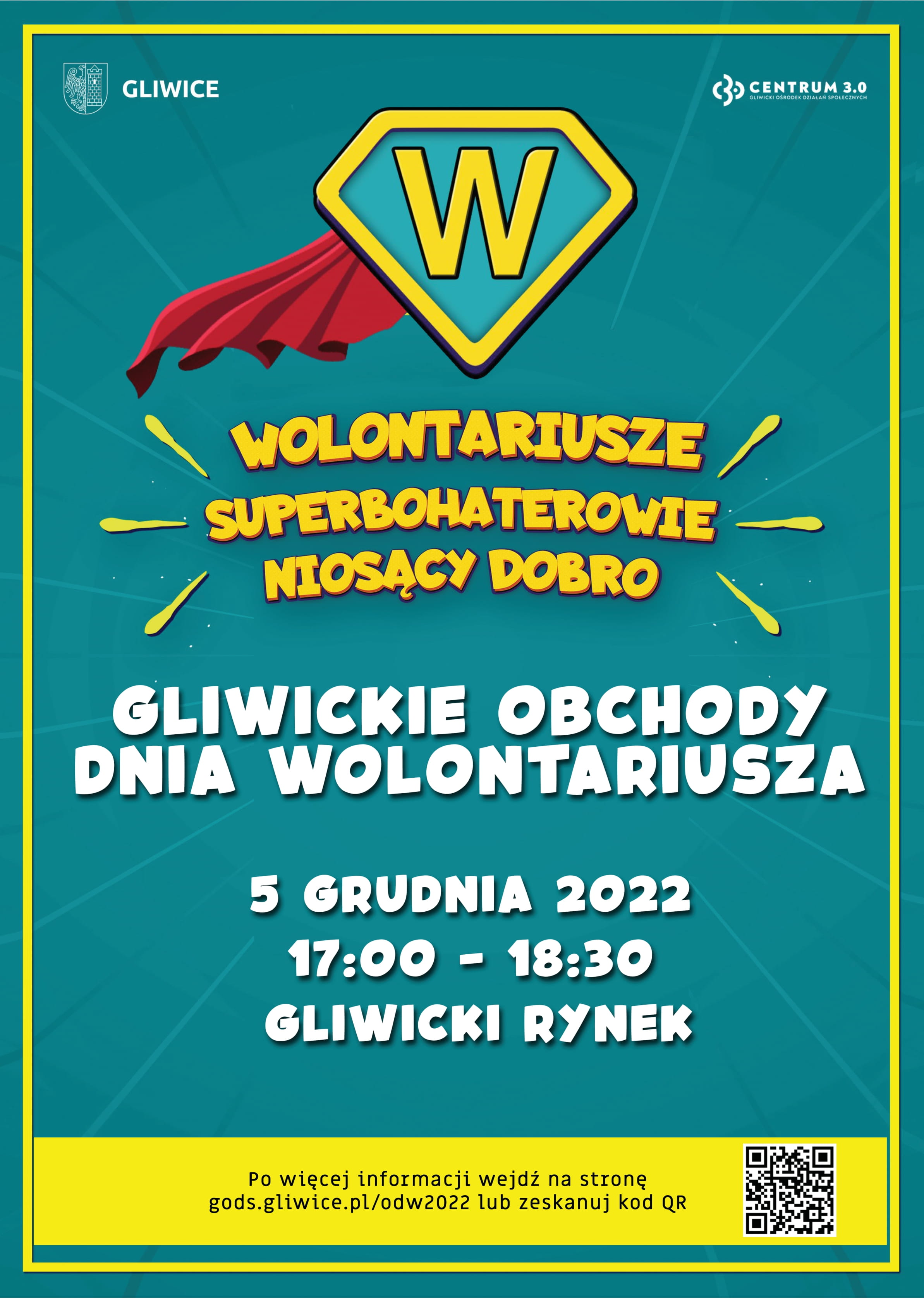 Fot. materiały organizatora Plakat promujący gliwickie obchody Dnia Wolontariusza