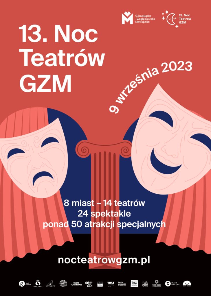 Fot. materiały organizatora Plakat promujący Noc Teatrów GZM