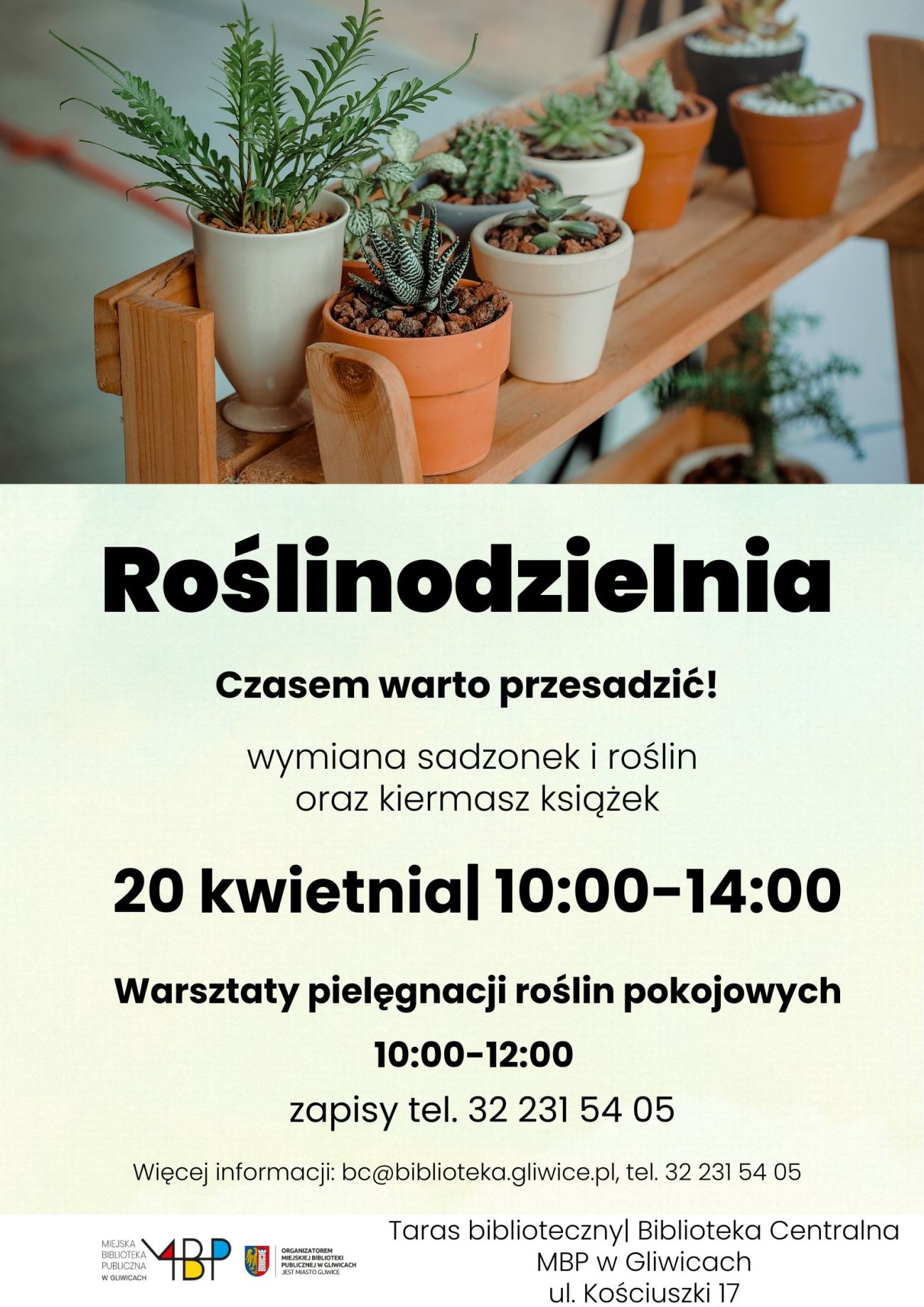 Fot. materiały organizatora Baner informujący o wydarzeniu ze zdjęciem roślin