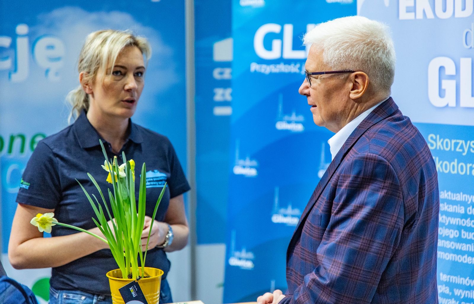 Fot. UM Gliwice prezydent podczas targów