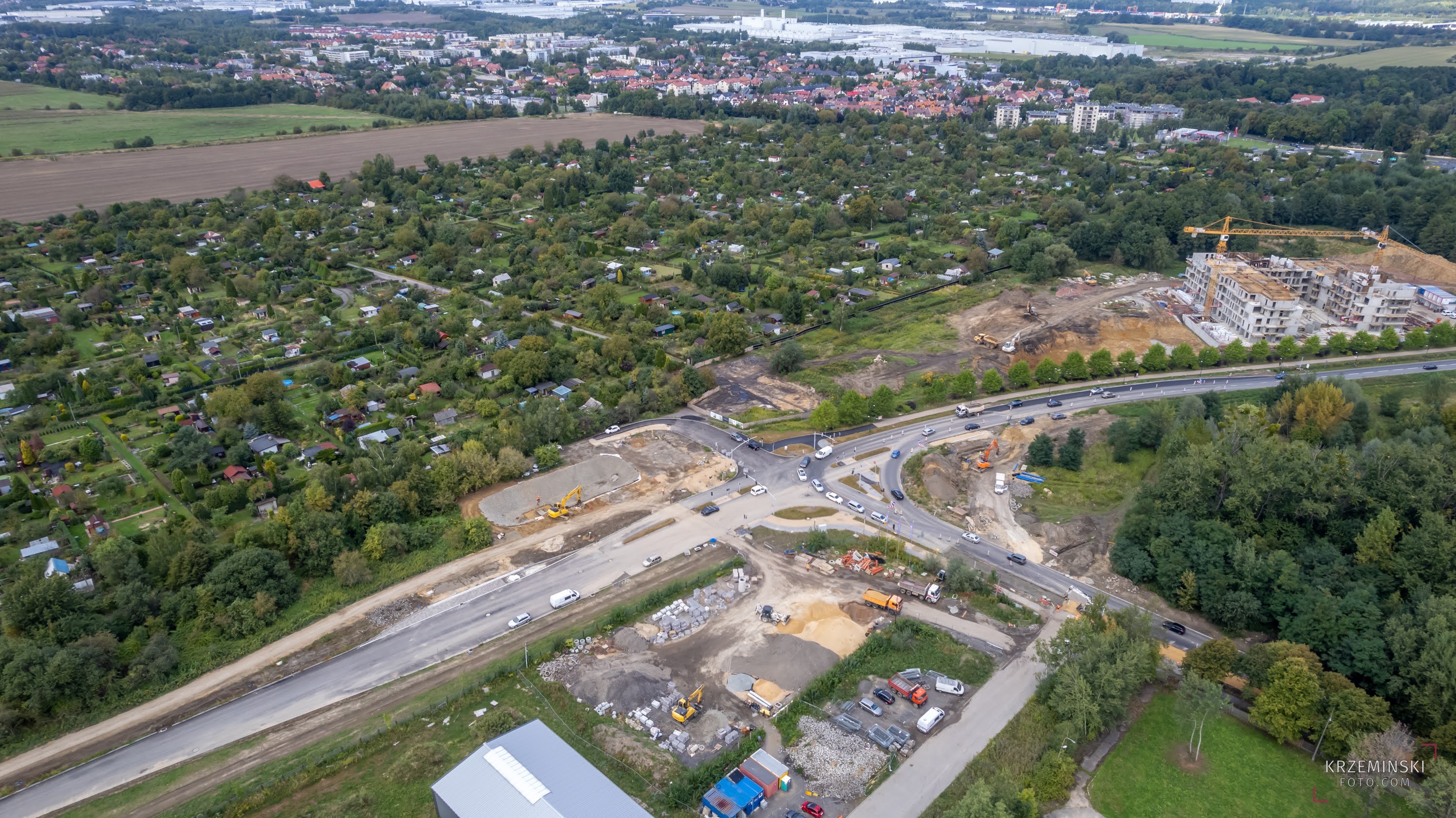 fot. K. Krzemiński budowana zachodnia obwodnica Gliwic