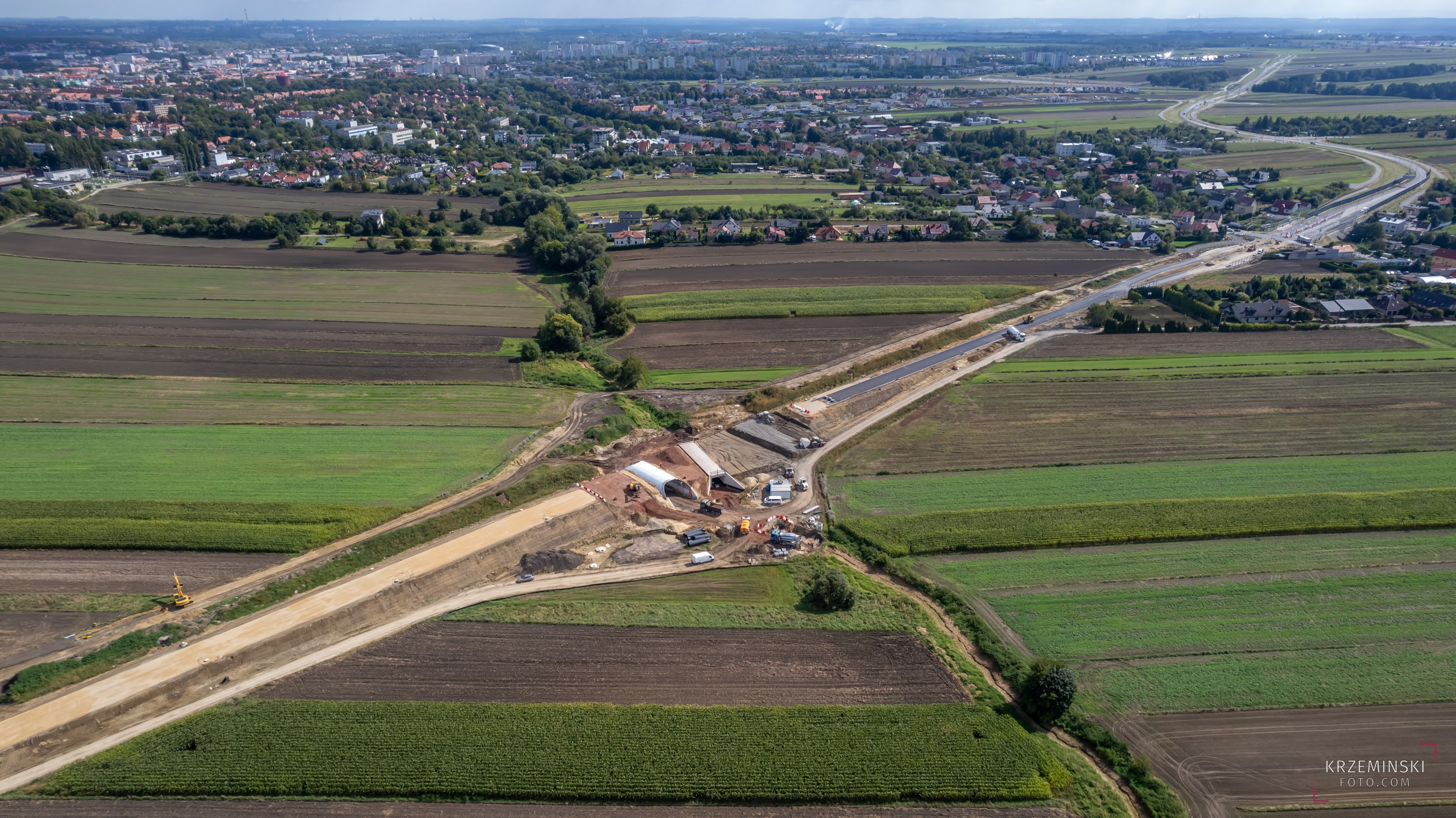 fot. K. Krzemiński budowana zachodnia obwodnica Gliwic