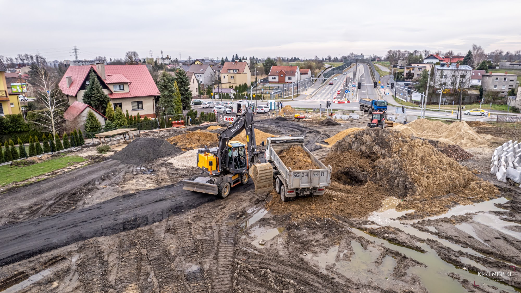 fot. krzeminskifoto.com budowana zachodnia obwodnica Gliwic