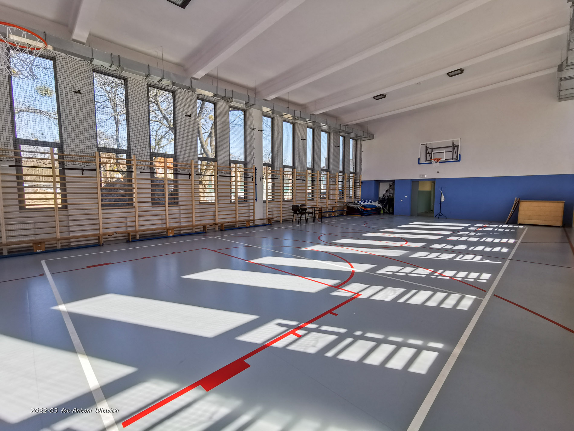 Sala gimnastyczna przy ZSP nr 8