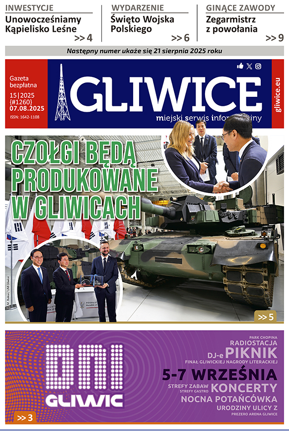 Miejski Serwis Informacyjny - Gliwice, nr 15/2025 z 7 sierpnia 2025 r.