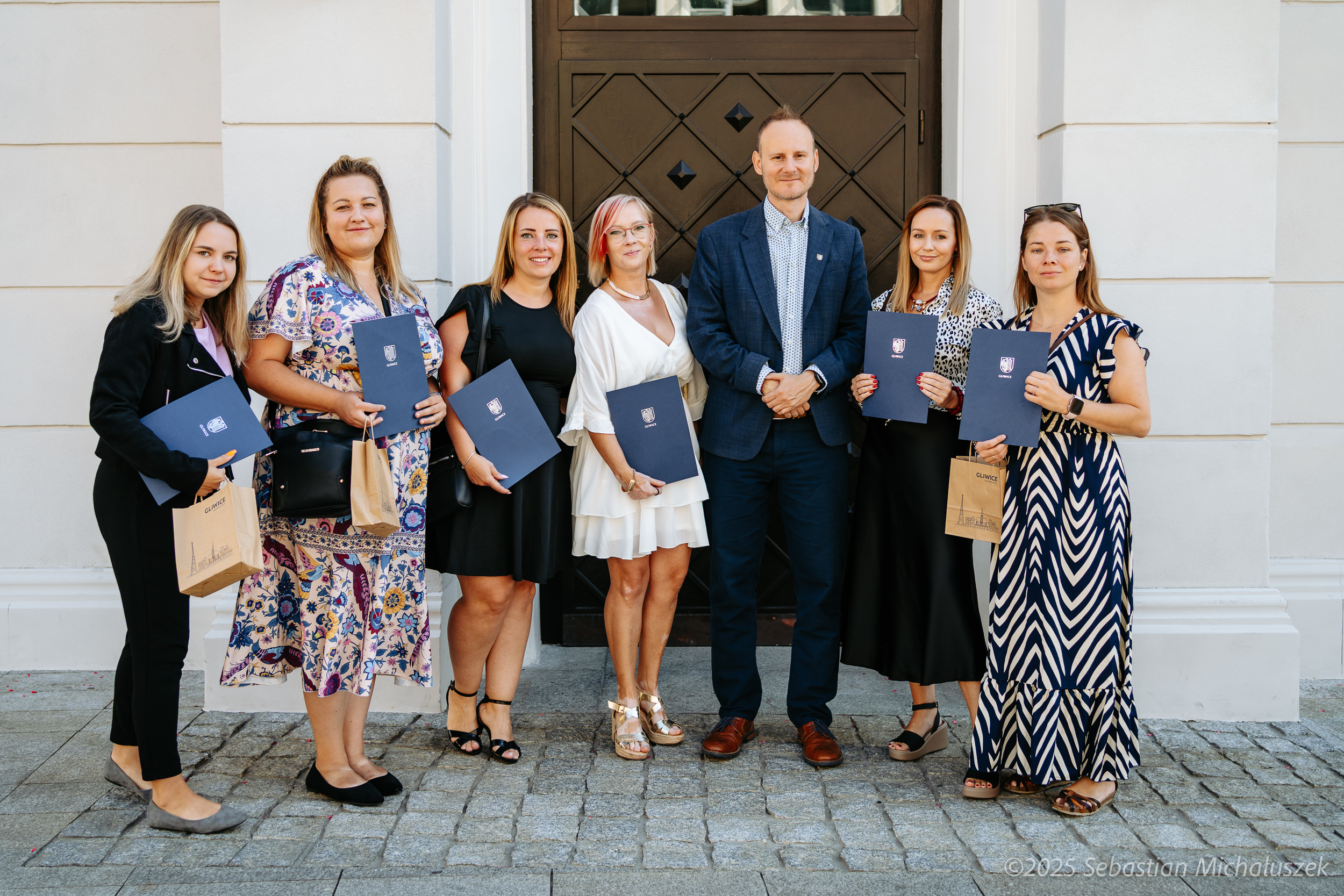Nauczyciele mianowani z Panem Łukaszem Gorczyński - Zastępcą Prezydenta Miasta Gliwice