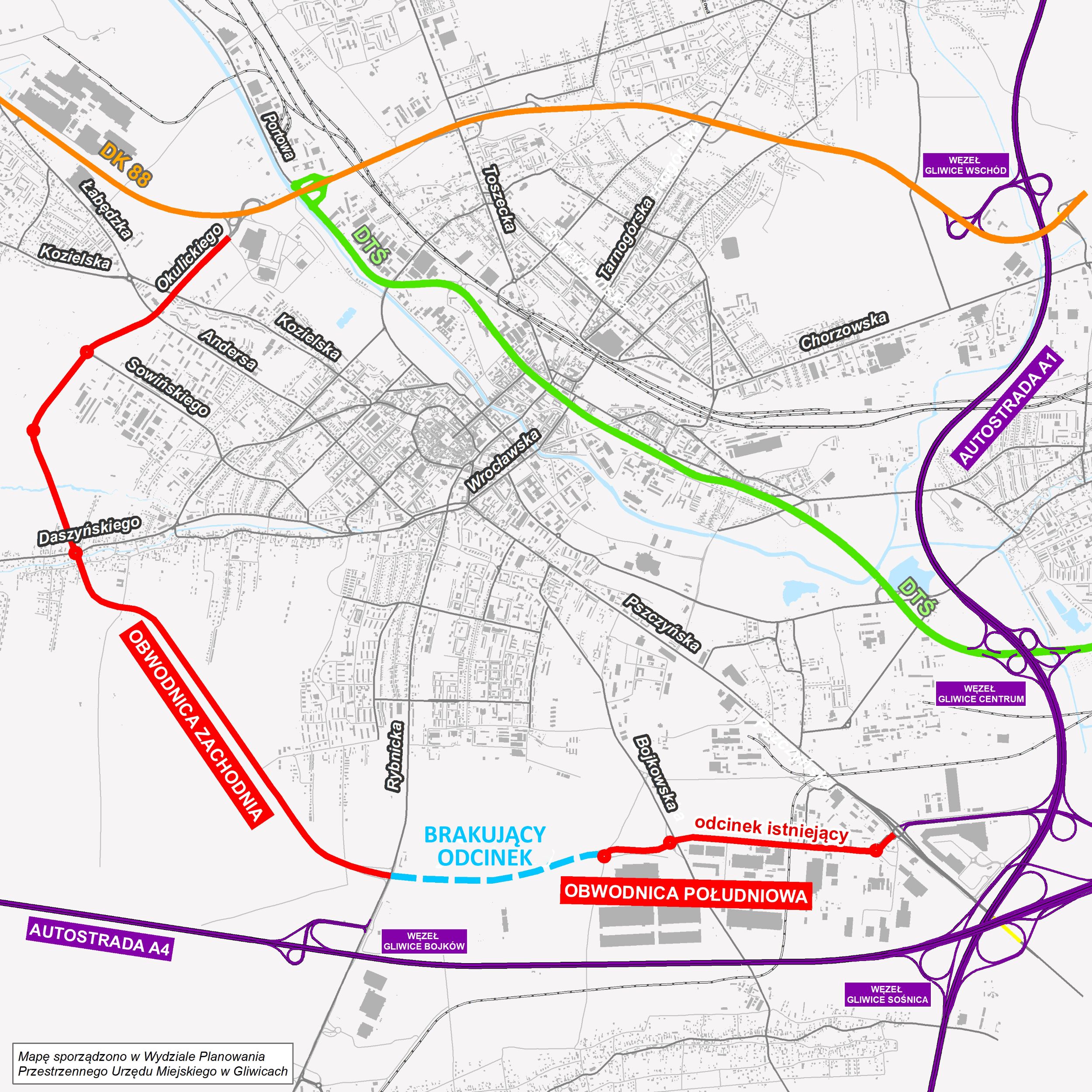 mapa transportowa