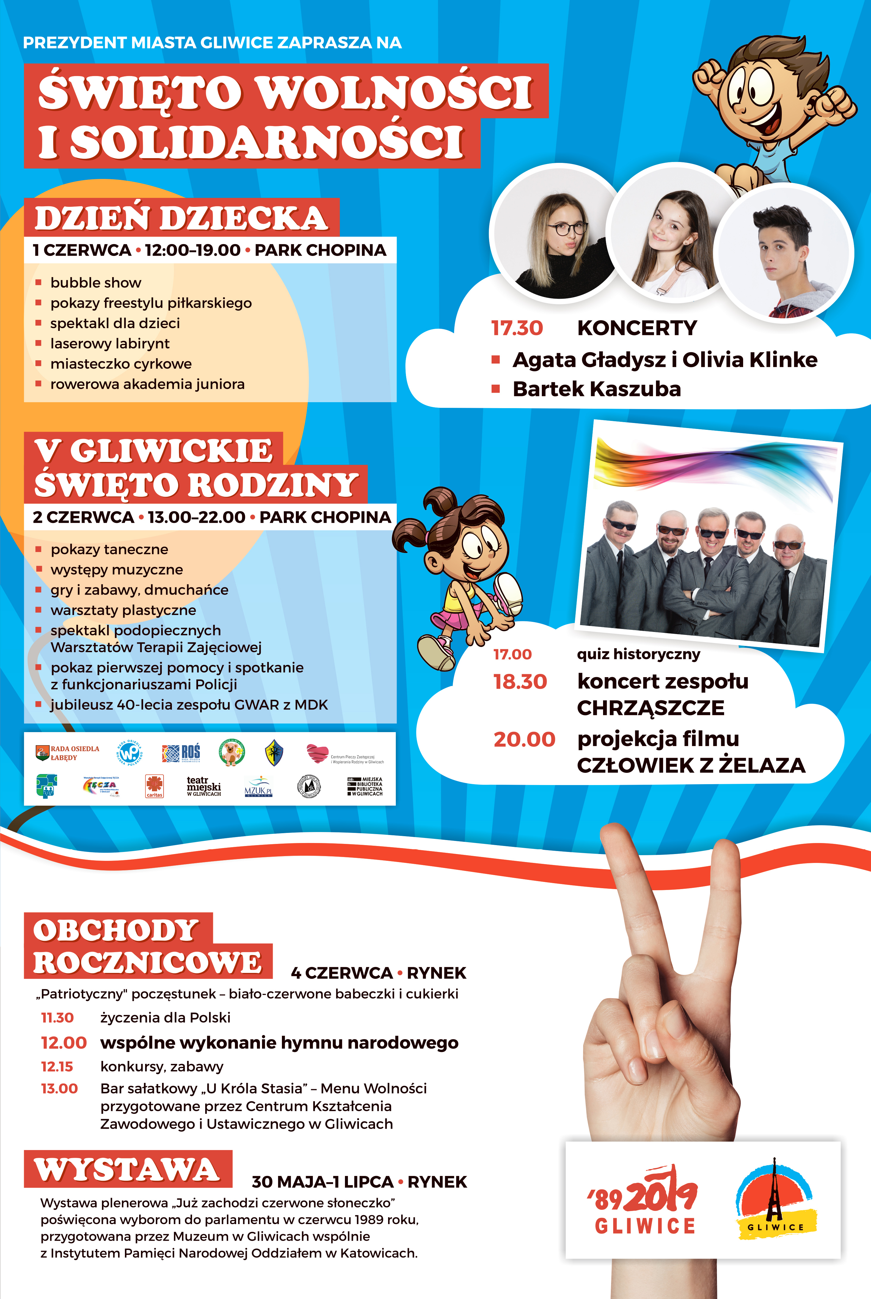 plakat, święto wolności i solidarności