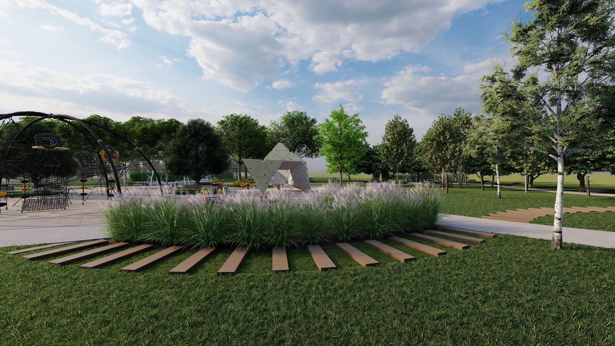 wizualizacje możliwego wyglądu Parku Południowego 