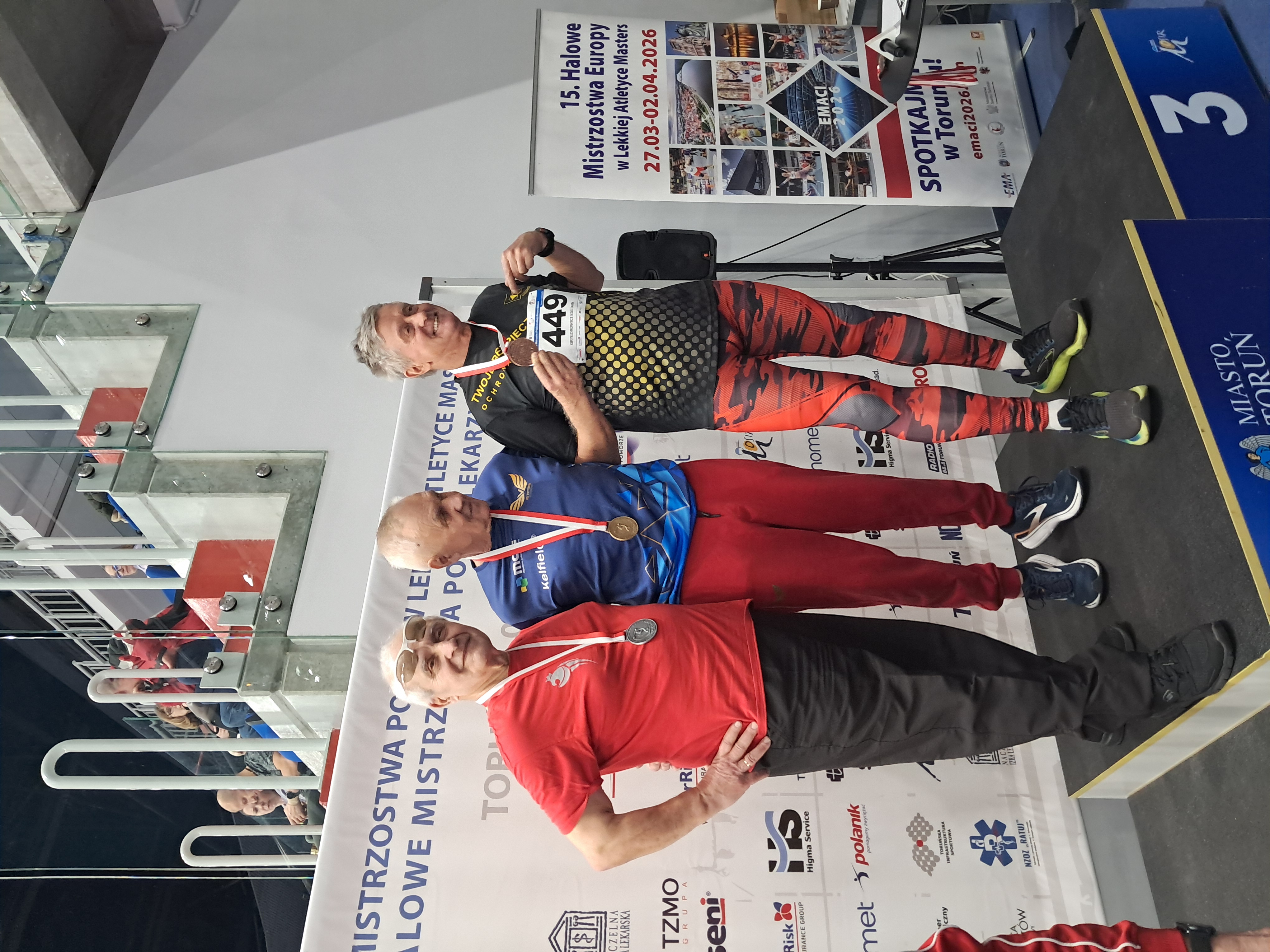 Leszek Gamracy na podium