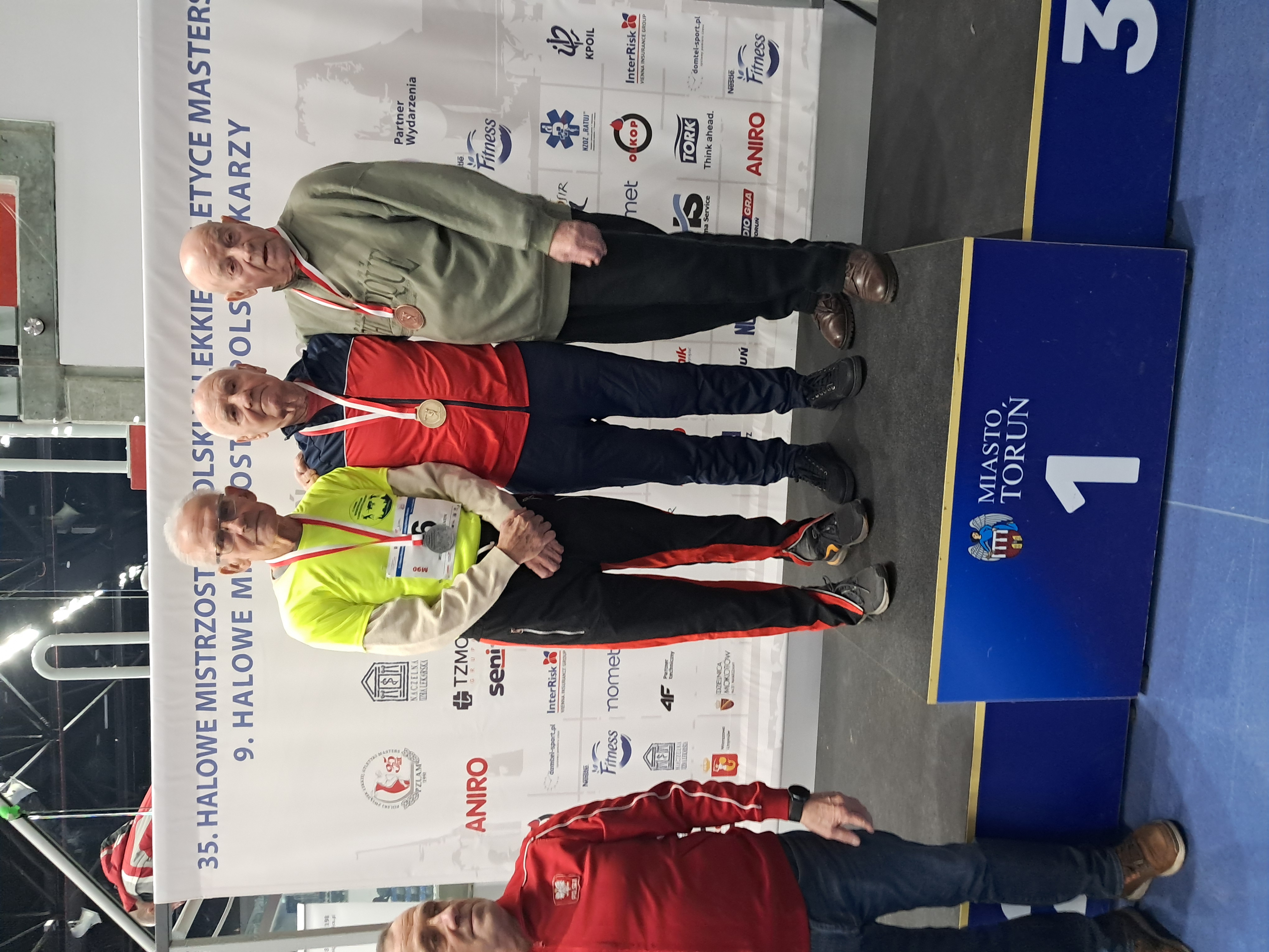 Czesław Pluszczewski na podium