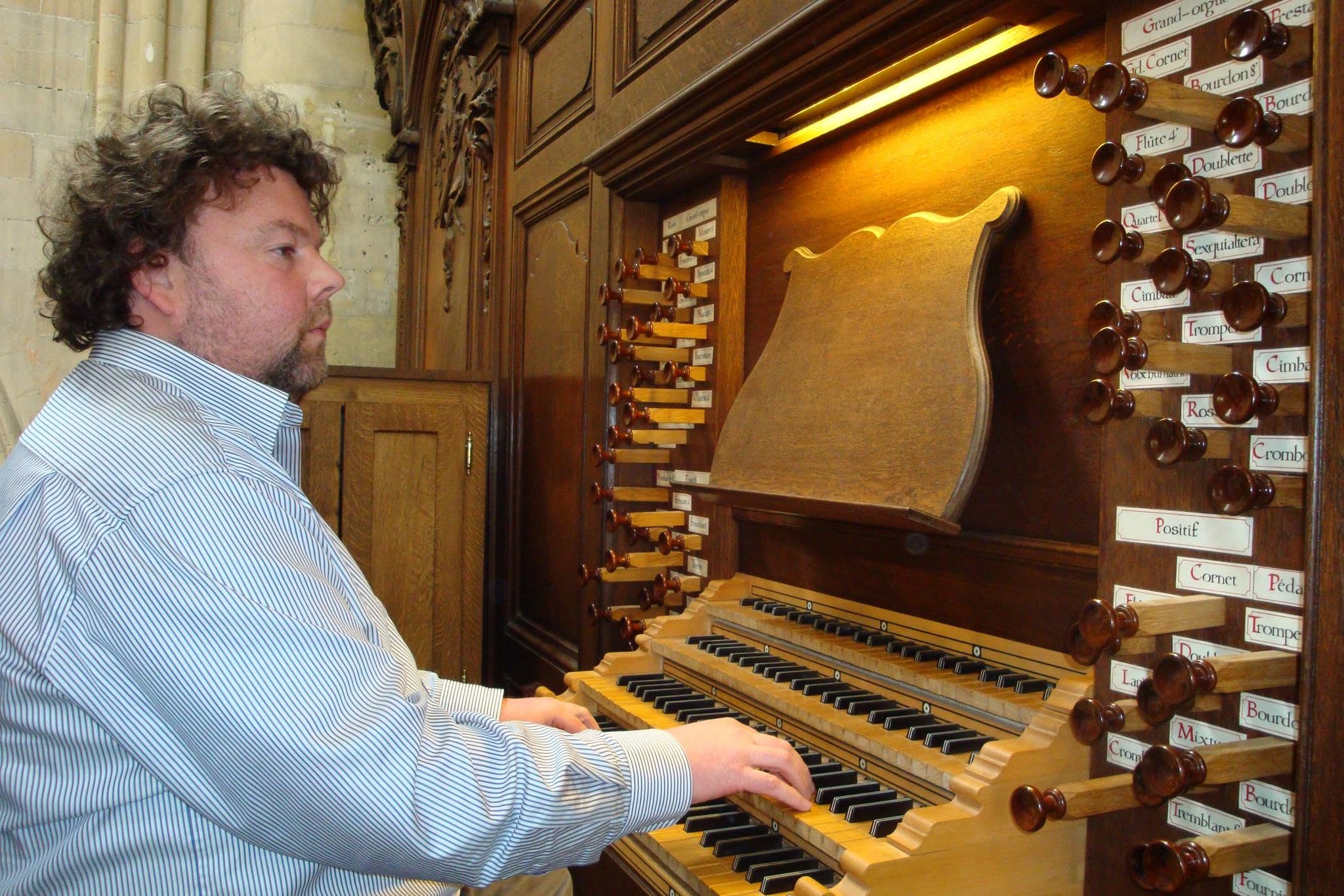 Jan Vermeire przy organach