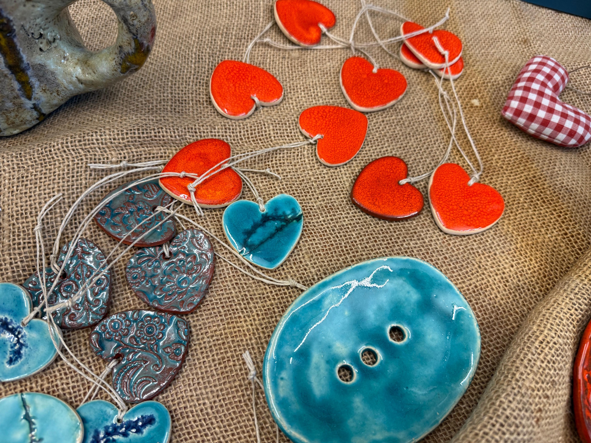 ceramiczne serduszka 