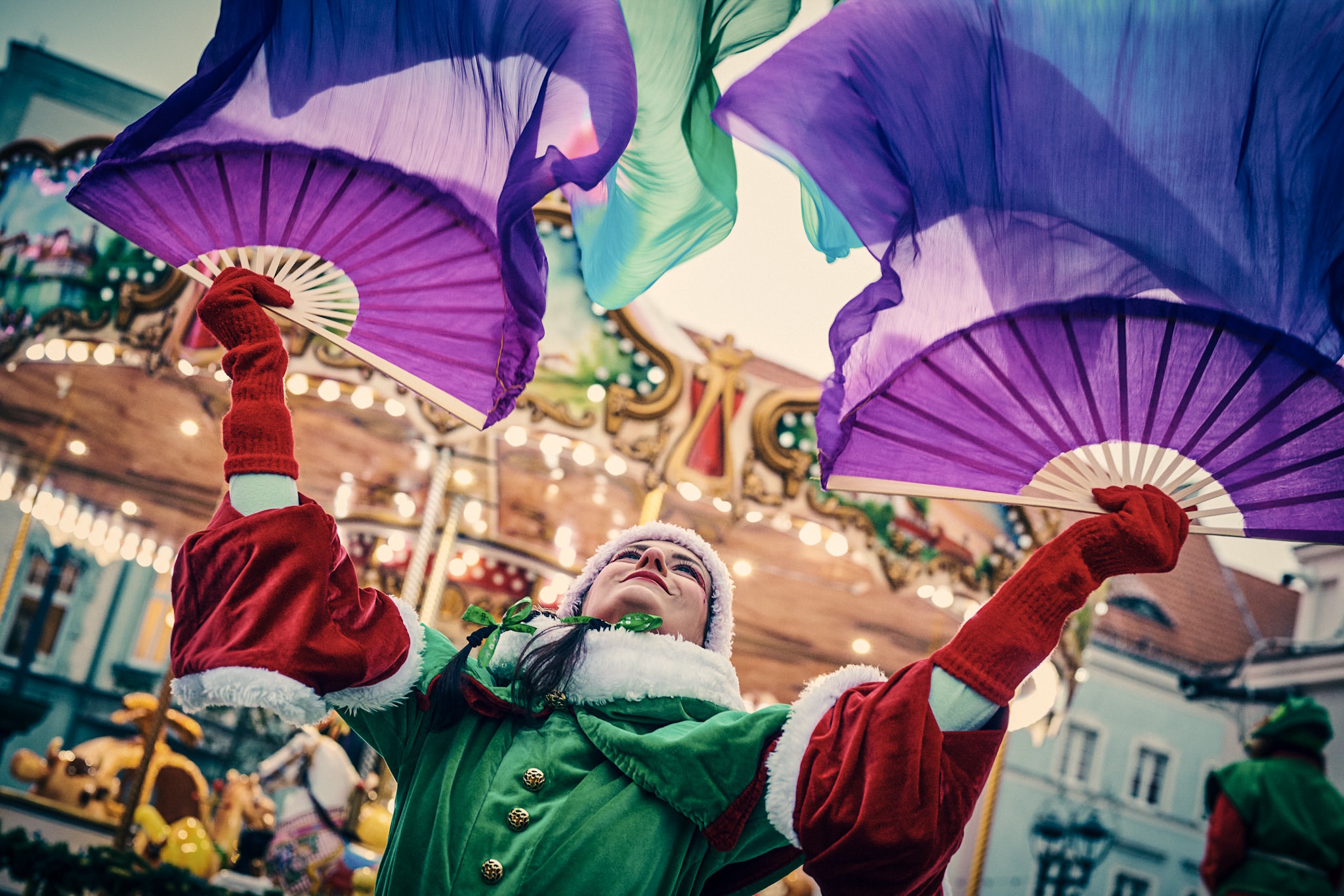 Kobieta w stroju elfa