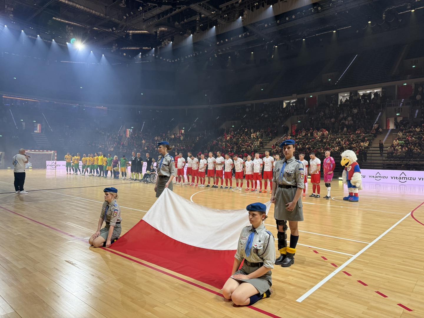 Prezentacja drużyn przed meczem Polska – Brazylia