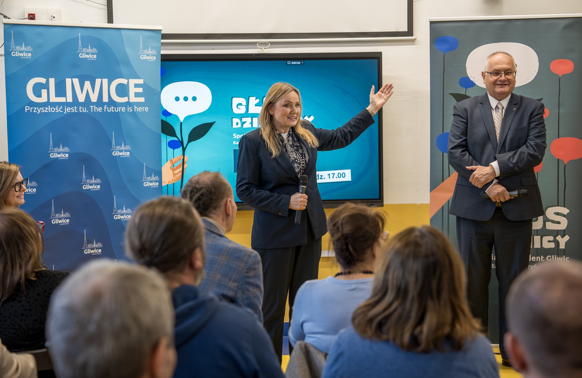 prezydent Gliwic na spotkaniu z mieszkańcami