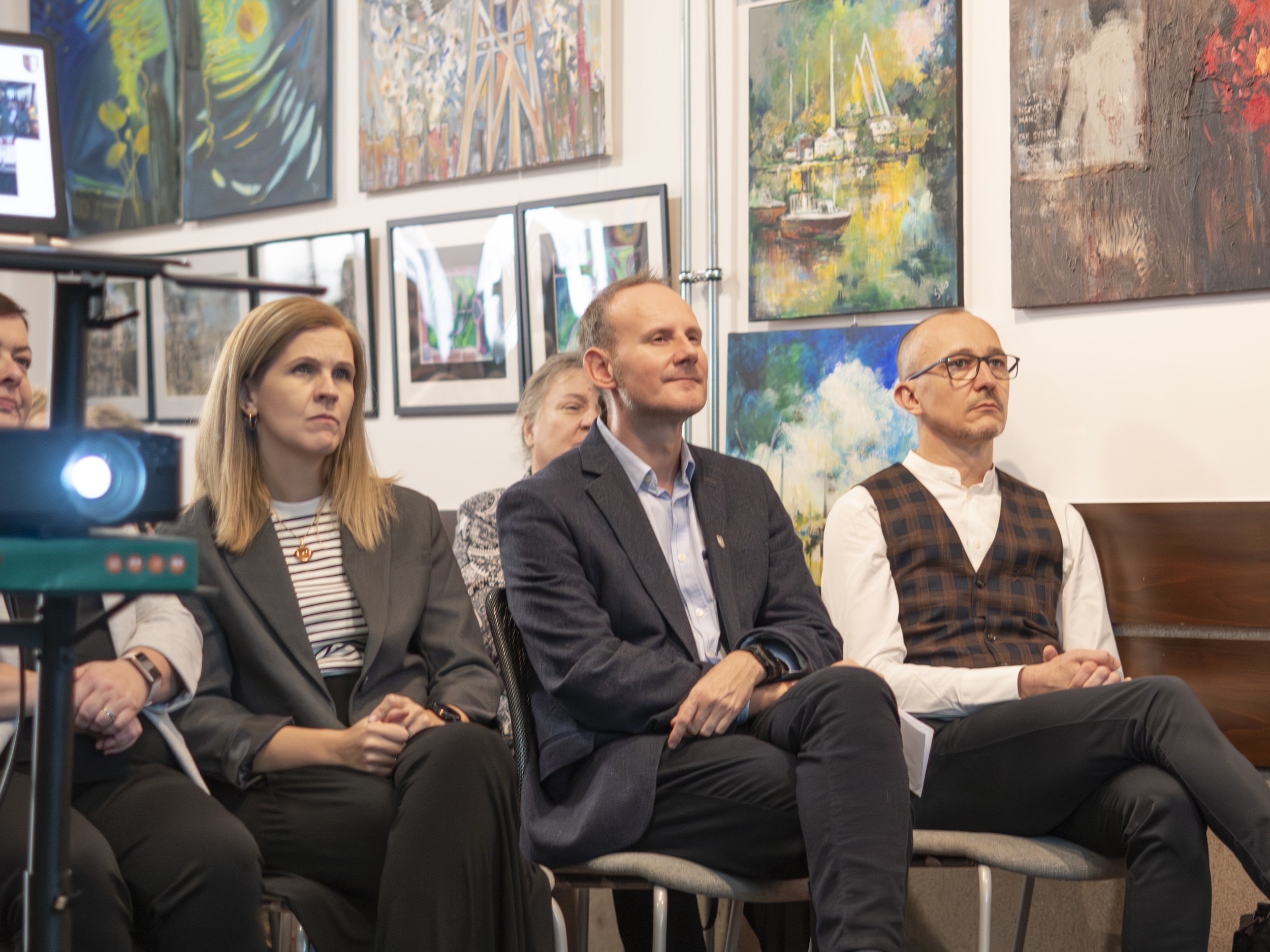 Prezydent Łukasz Gorczyński i dyrektor Centrum 3.0 Marta Kryś