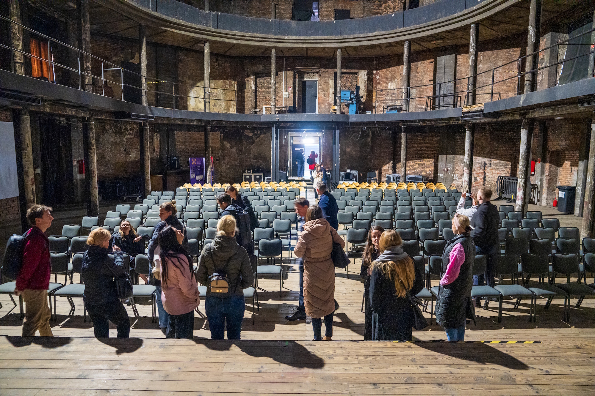 Obecny stan wnętrz Ruin Teatru Victoria 