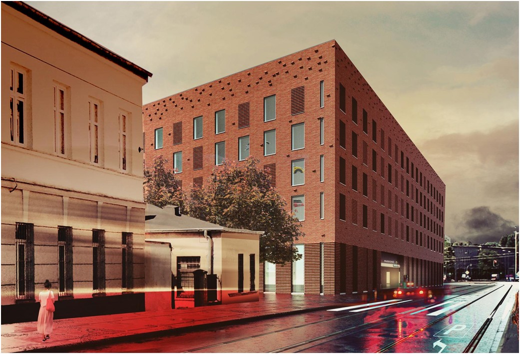 Konkurs architektoniczny „Parking w kamienicy” Biura Architekta Miasta Łodzi/ Projekt parkingu autorstwa Mai Wrońskiej i Przemysława Sobieckiego