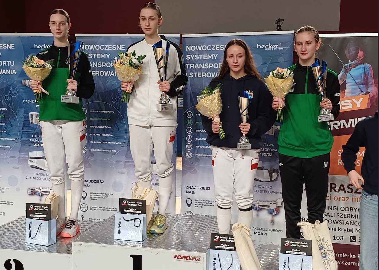 Zawodniczki na podium