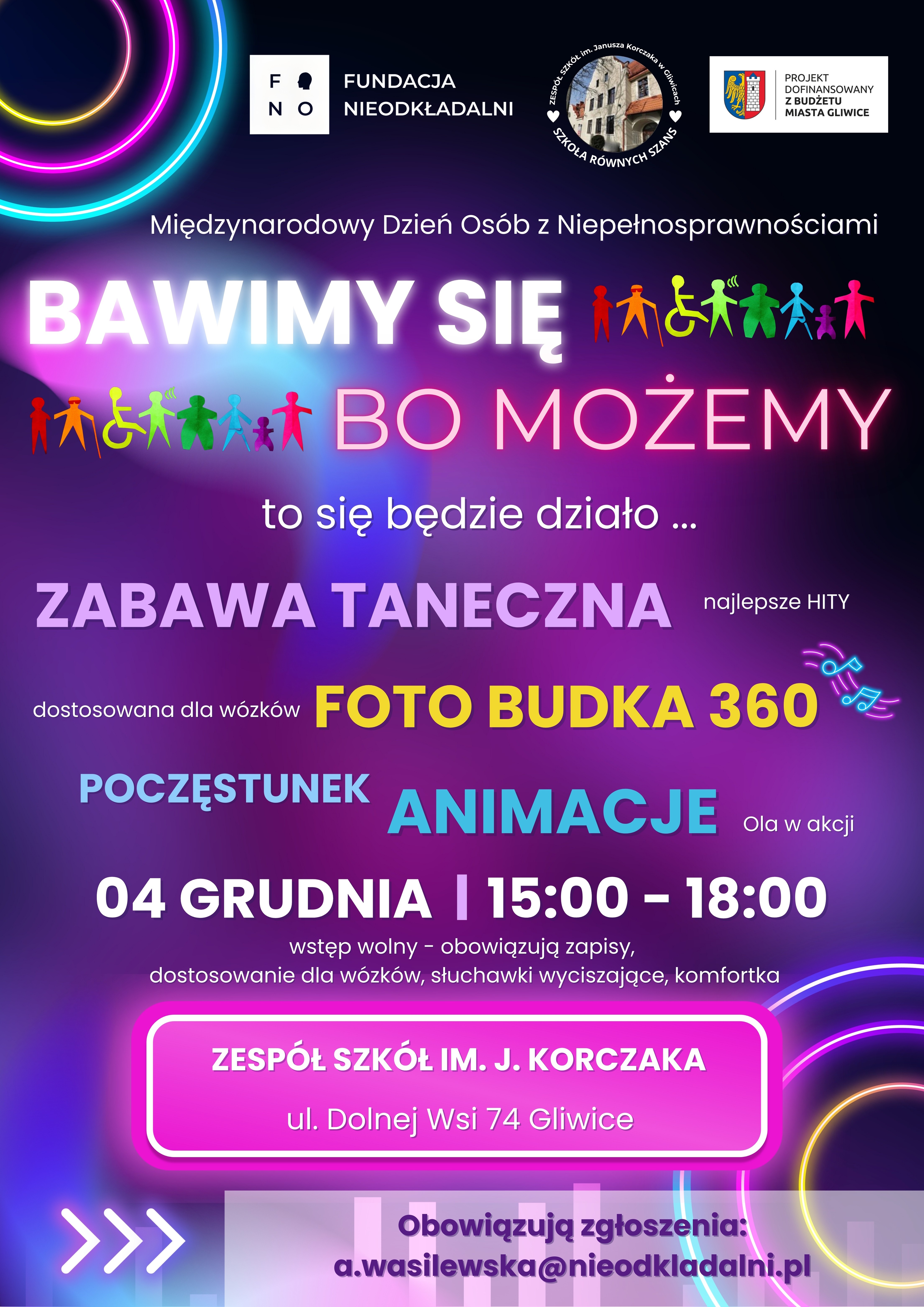 Plakat informujący o wydarzeniu. Informacje w tekście.