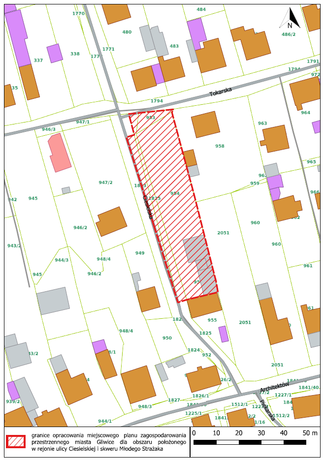 rozpoczęto prace nad sporządzeniem miejscowego planu zagospodarowania przestrzennego miasta dla obszaru położonego w rejonie ulicy Ciesielskiej i Skweru Młodego Strażaka