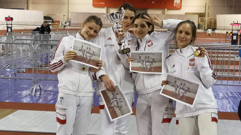 Anna Wieczorek pierwsza z prawej – Puchar Europy dla polskich kadetek Anna Wieczorek