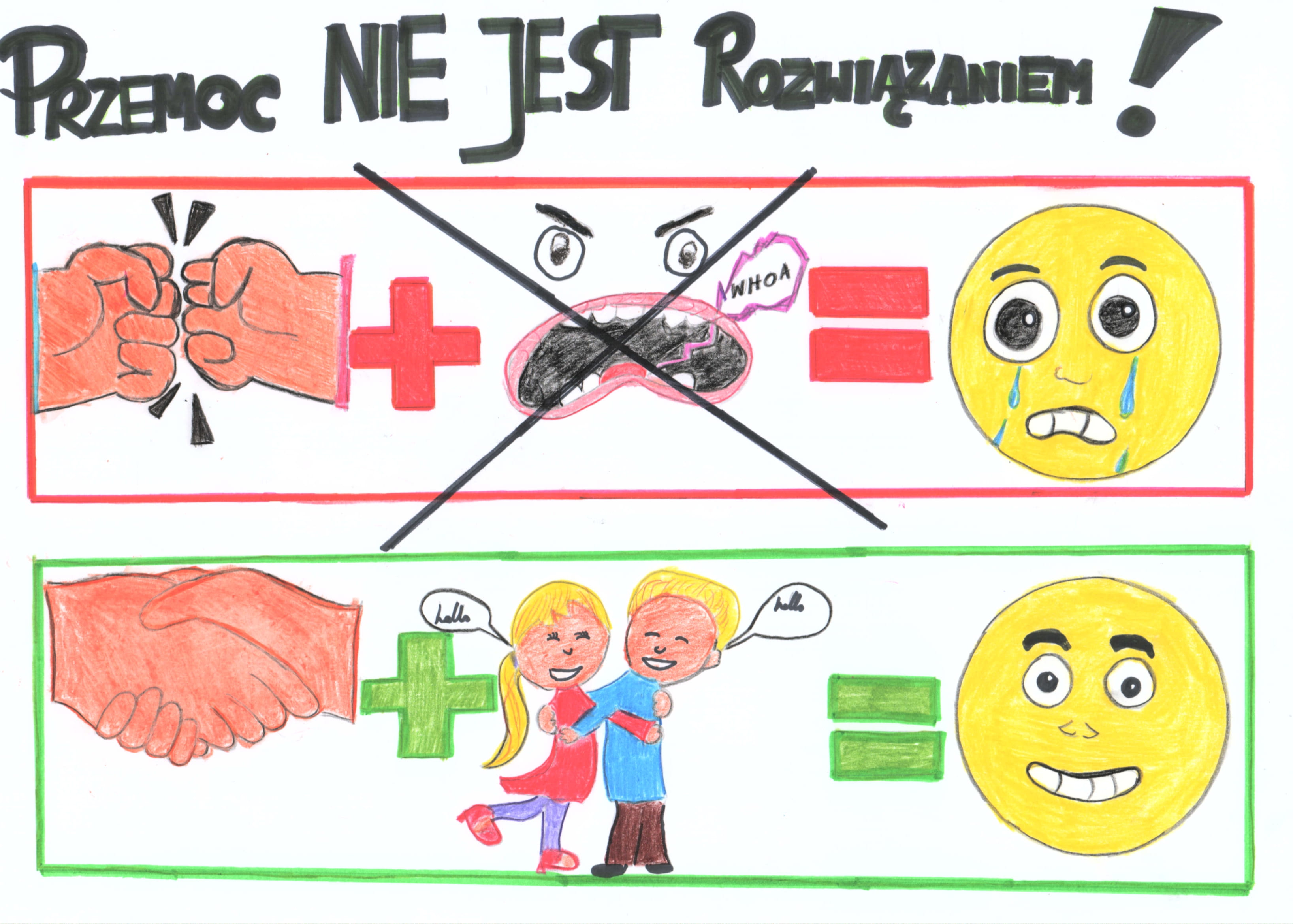 PRZEMOC NIE JEST ROZWIĄZANIEM! PRZEMOC NIE JEST ROZWIĄZANIEM!