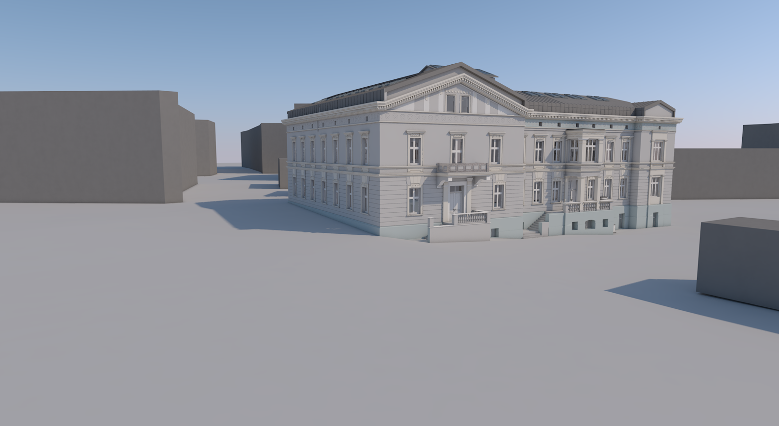 Przyszła siedziba Centrum 3.0 – Gliwickiego Ośrodka Działań Społecznych z zewnątrz. Wiz. Biuro Usług Architektonicznych PROFIL