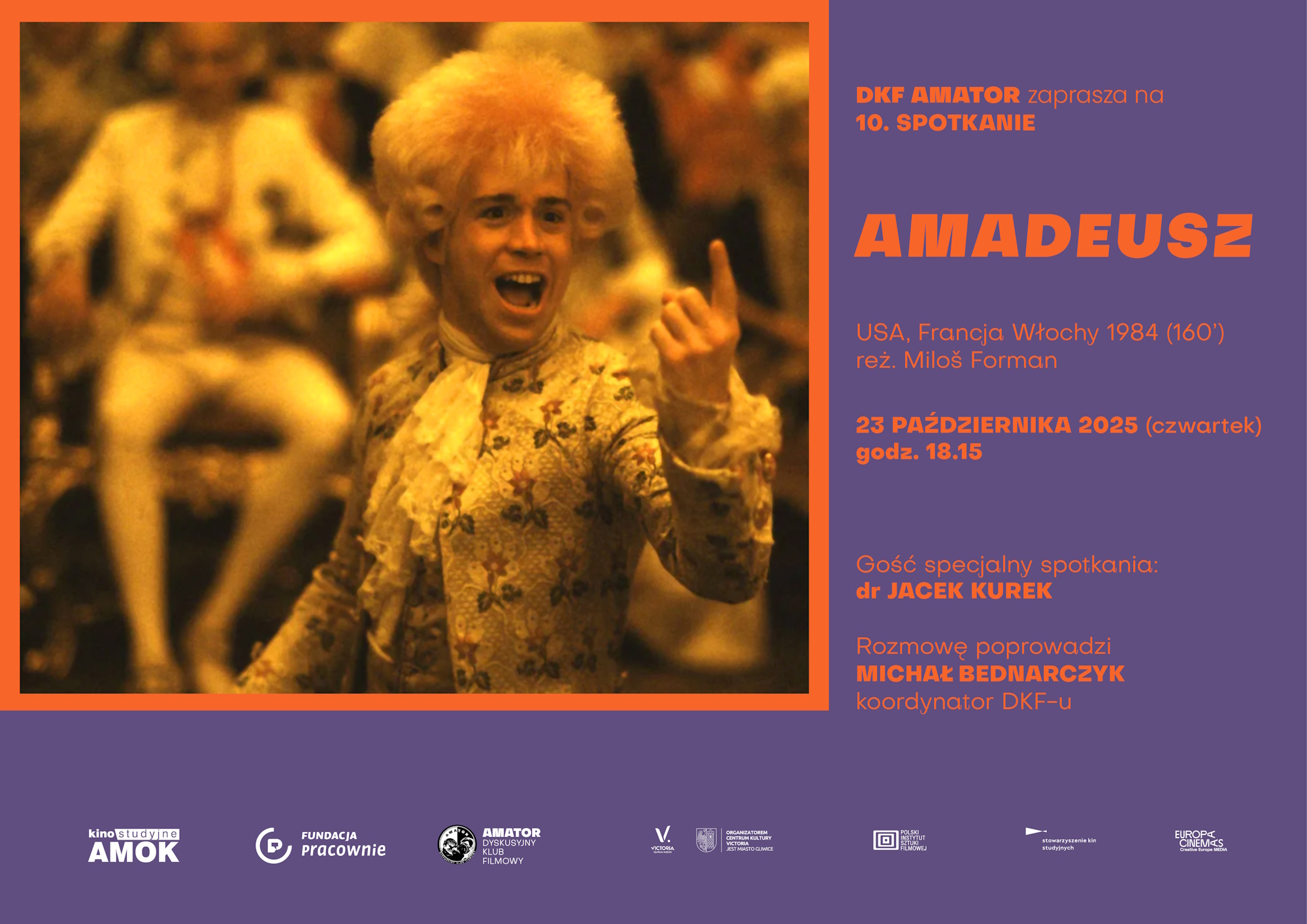 Baner z napisami i kadrem z filmu