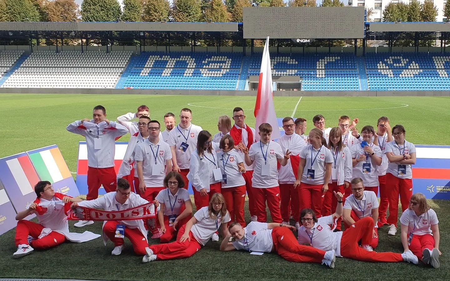 Jakub Muszyński, uczeń ZSO nr 7 w Gliwicach z drużyną polską we włoskiej Ferrarze na 1st Open European Tri-Games 2021. 4-11 paźd