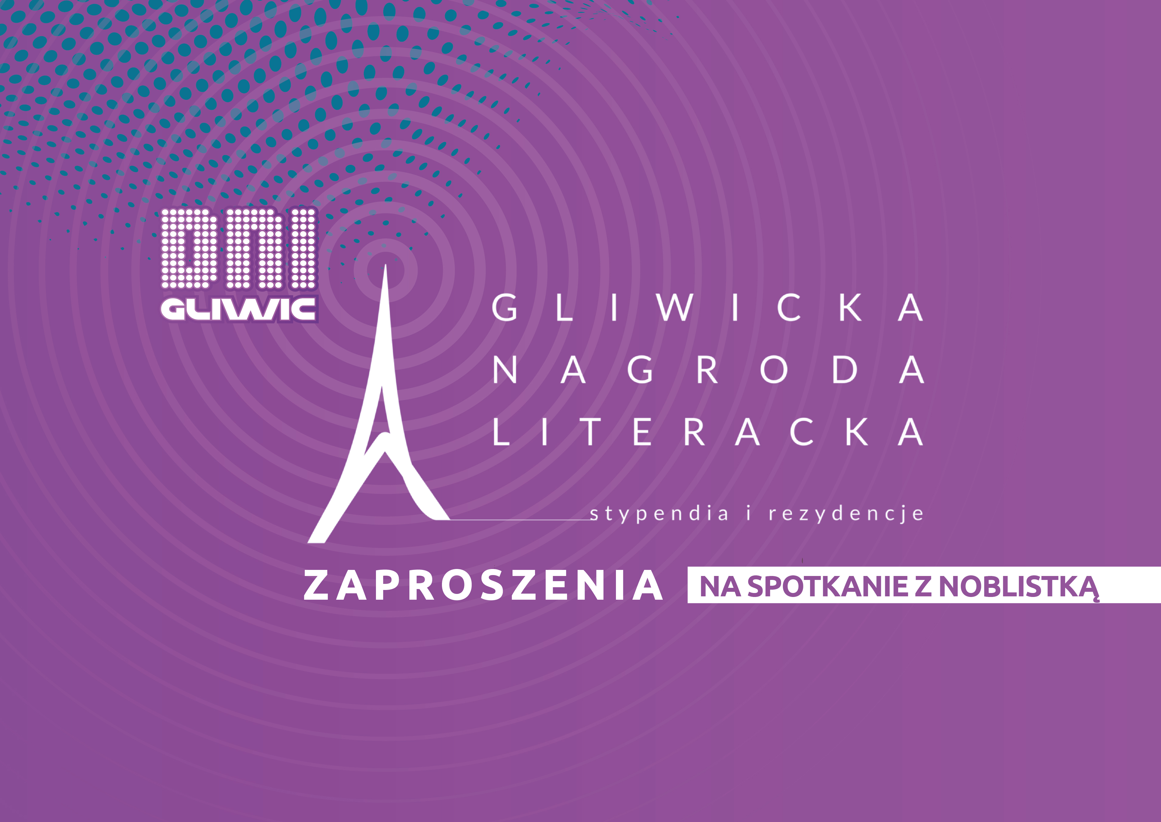 Ruszyło wydawanie zaproszeń na spotkanie z Olgą Tokarczuk podczas gali Gliwickiej Nagrody Literackiej