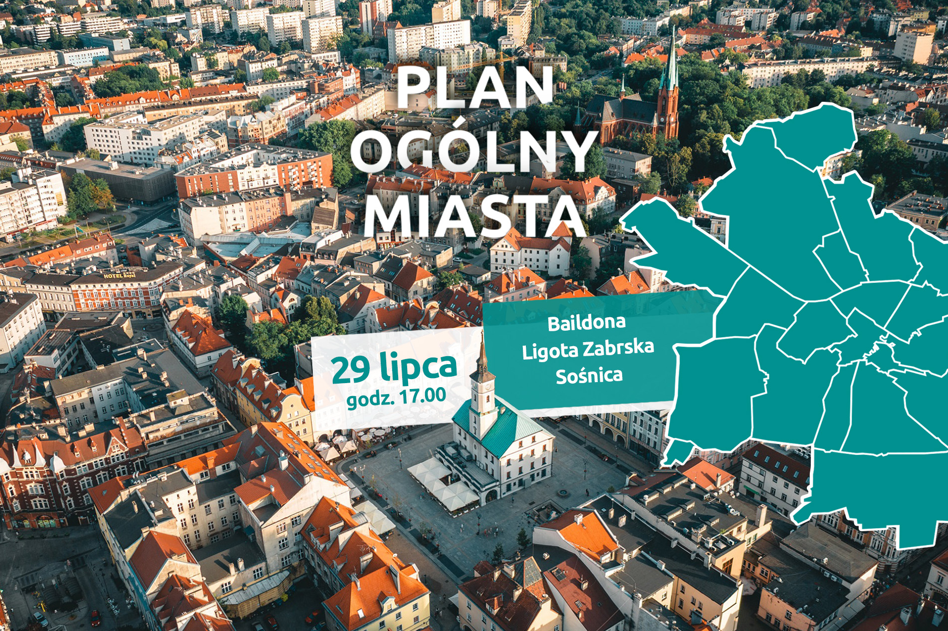 Zapraszamy na trzecie spotkanie informacyjne dotyczące planu ogólnego miasta