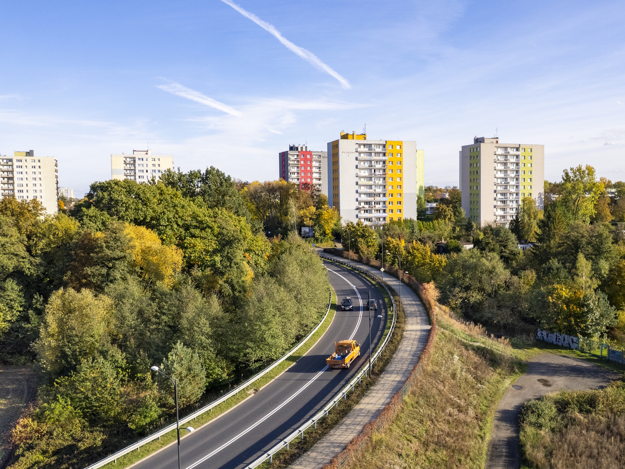 bloki i droga Sikornika