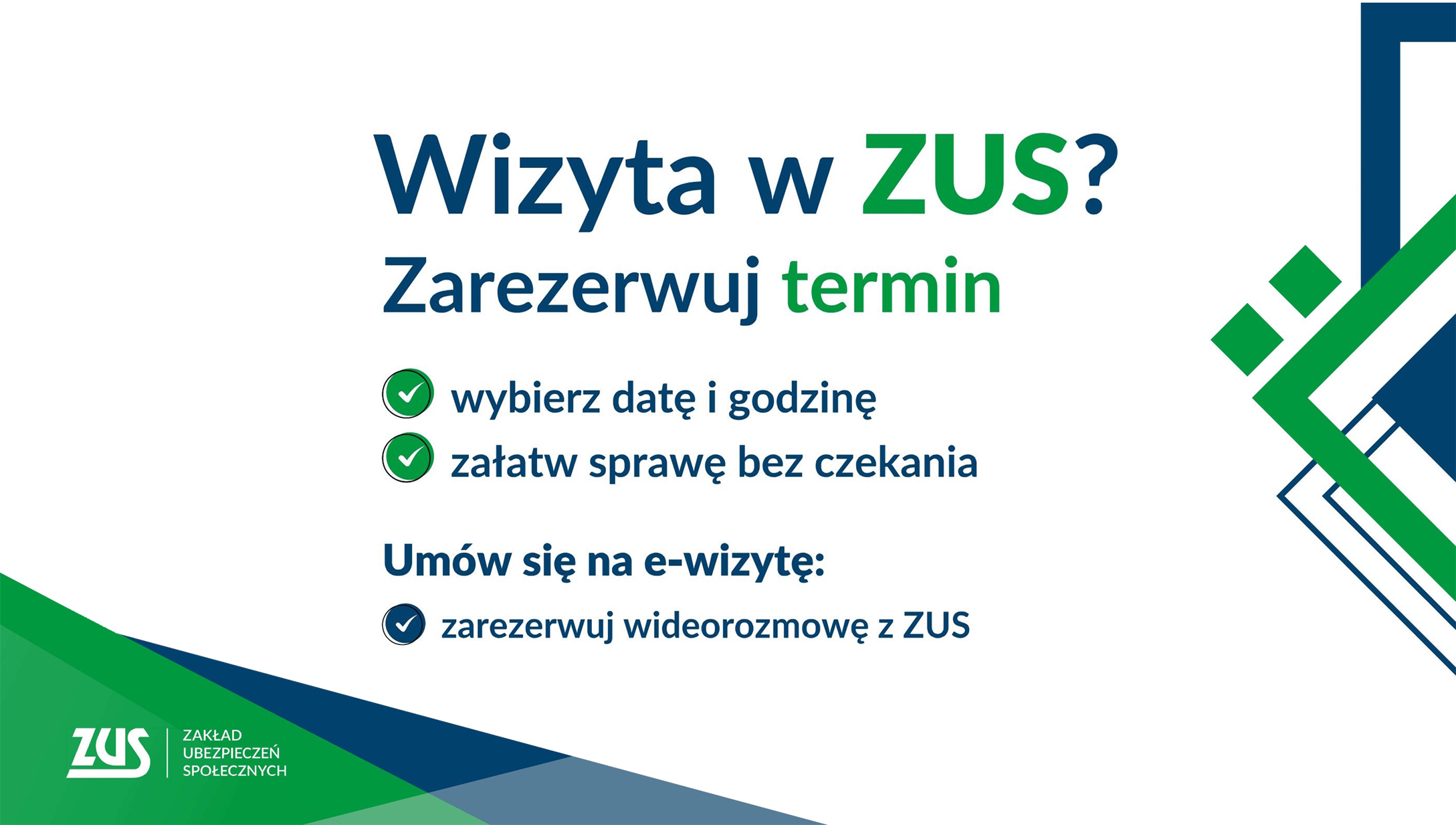 Chcesz sprawnie załatwić sprawę w ZUS? Zarezerwuj wcześniej wizytę