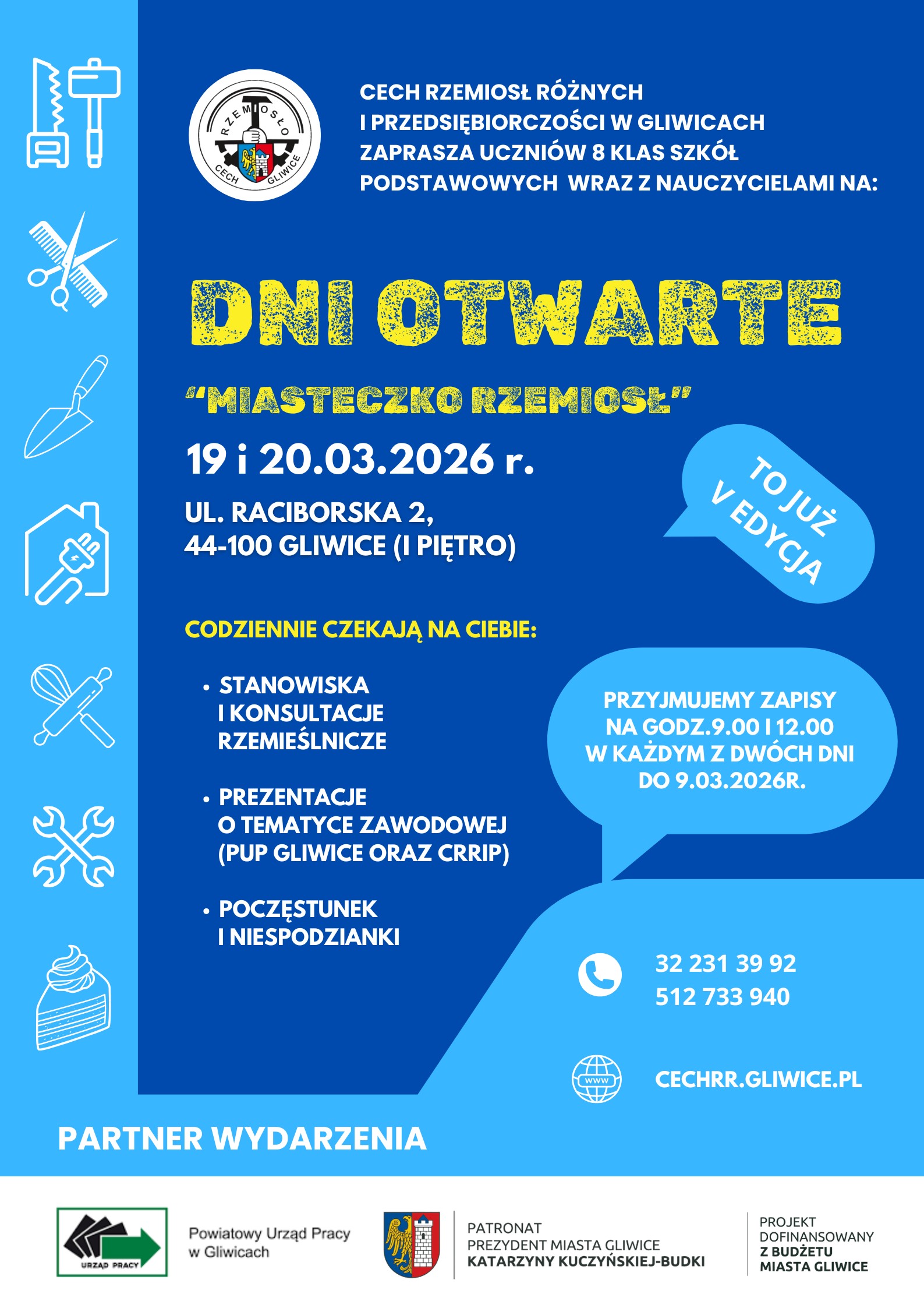 plakat V edycji Dni Otwartych pn. „Miasteczko Rzemiosł”