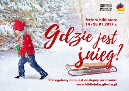 Śnieżne ferie w bibliotece