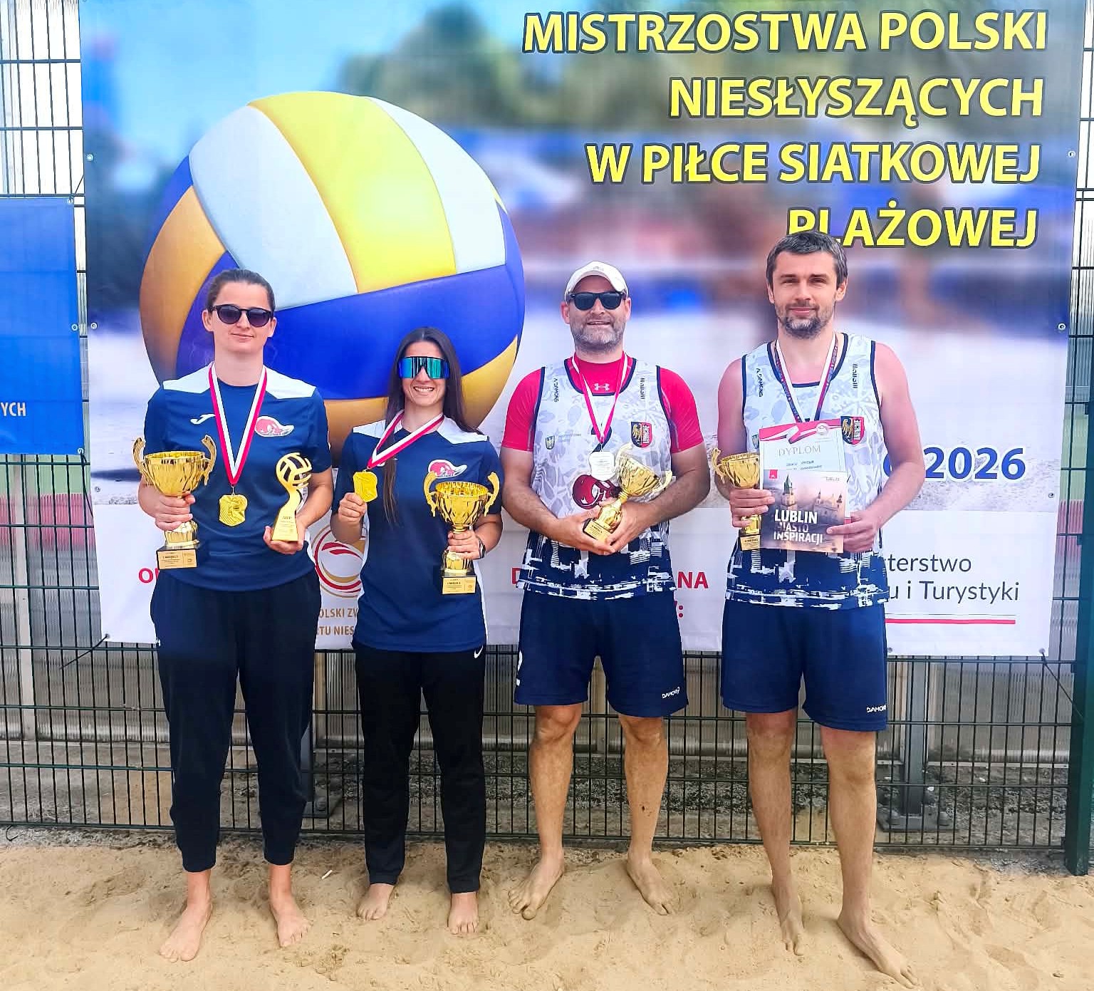 Mamy mistrzynie i wicemistrzów Polski w siatkówce plażowej niesłyszących
