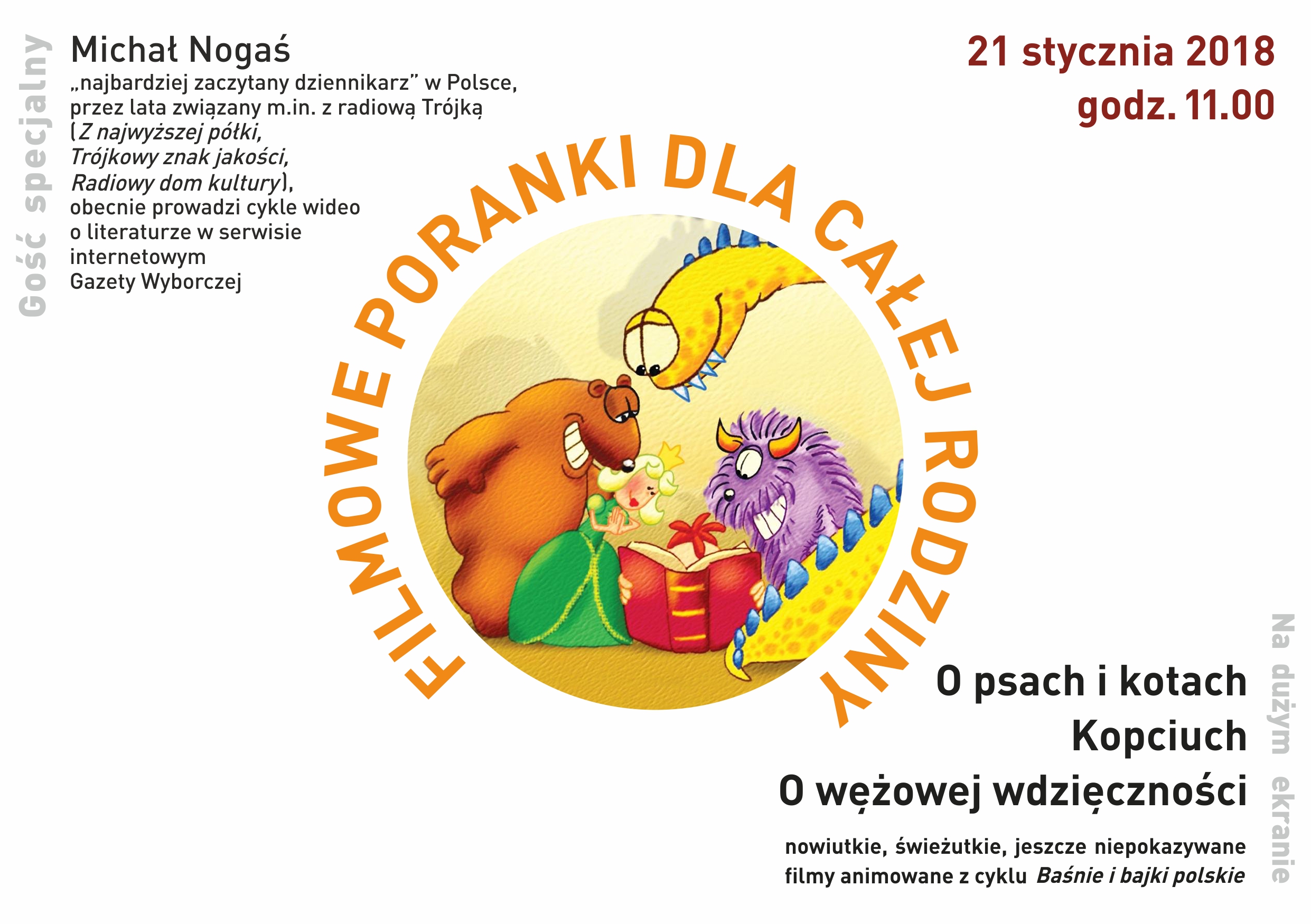 Michał Nogaś czyta dzieciom