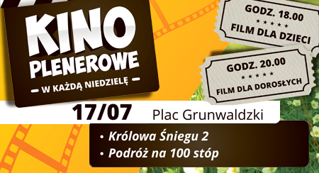 Zapraszamy na Kino Plenerowe!