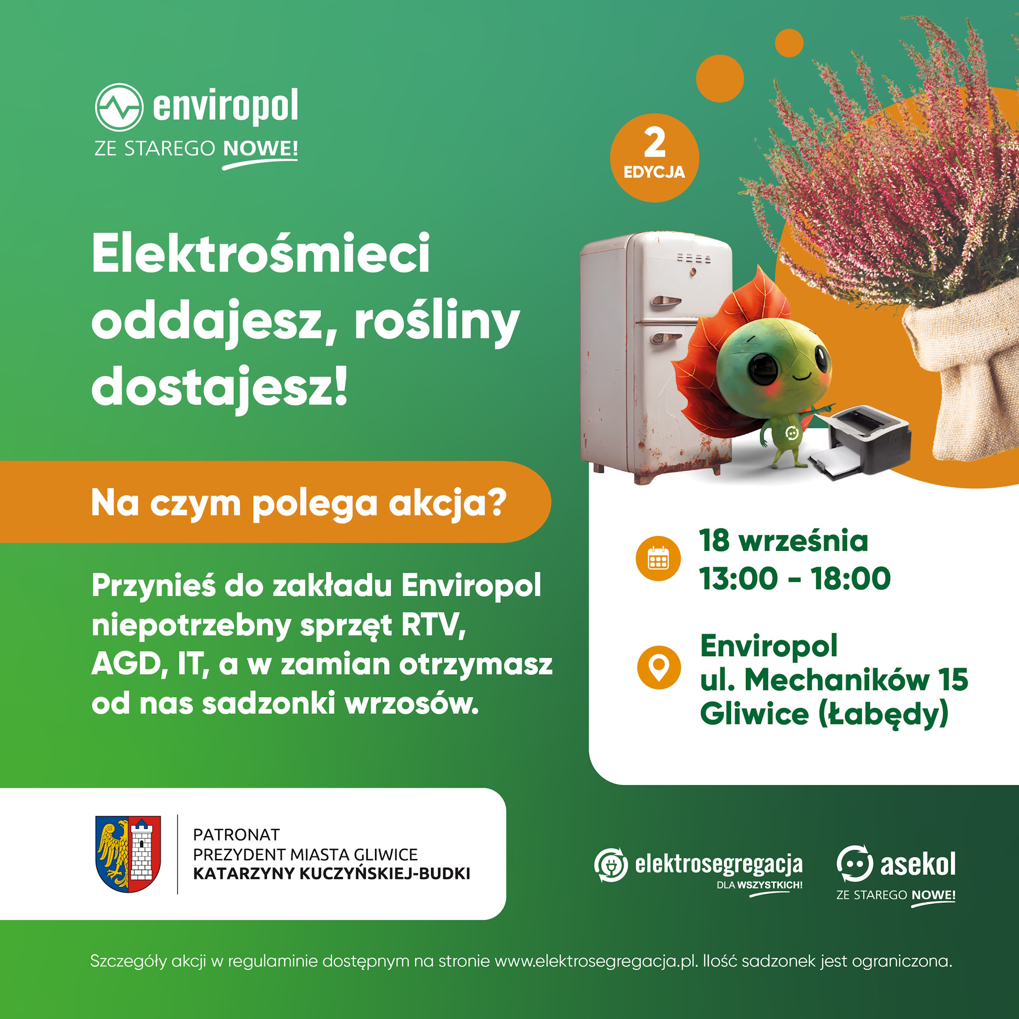Wrzosy za elektrośmieci. Weź udział w eko-akcji i zabierz do domu nową roślinkę